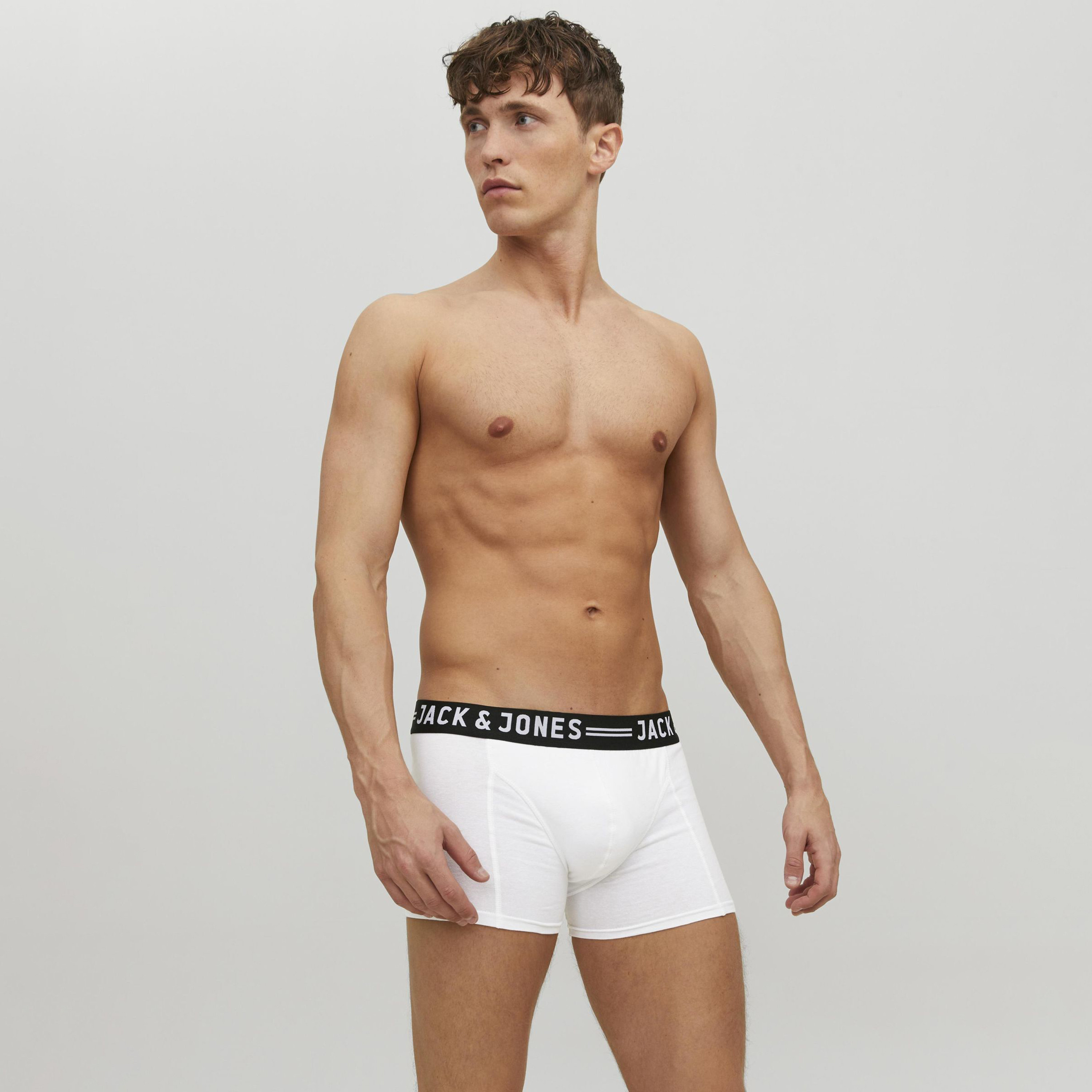 Jack & Jones Pack of 3 Brand Print Elasticated Waistband Trunks-CP_BESTPRICE_EXCLUSION-image-2