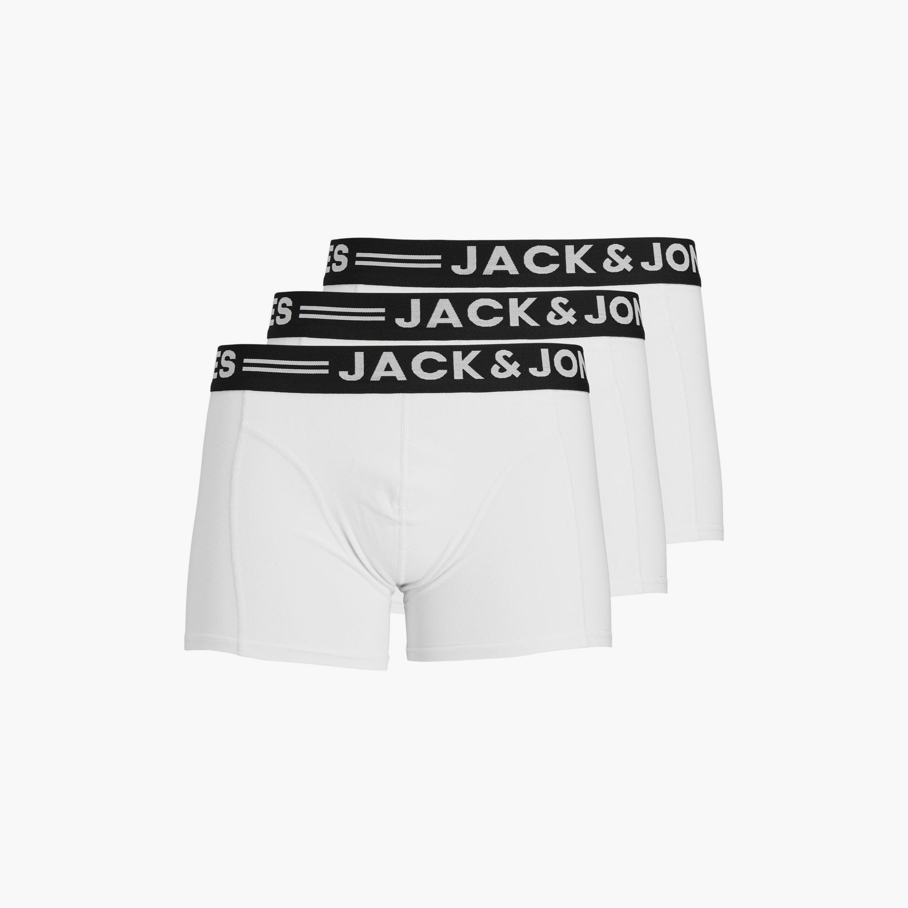 Jack & Jones Pack of 3 Brand Print Elasticated Waistband Trunks-CP_BESTPRICE_EXCLUSION-image-6