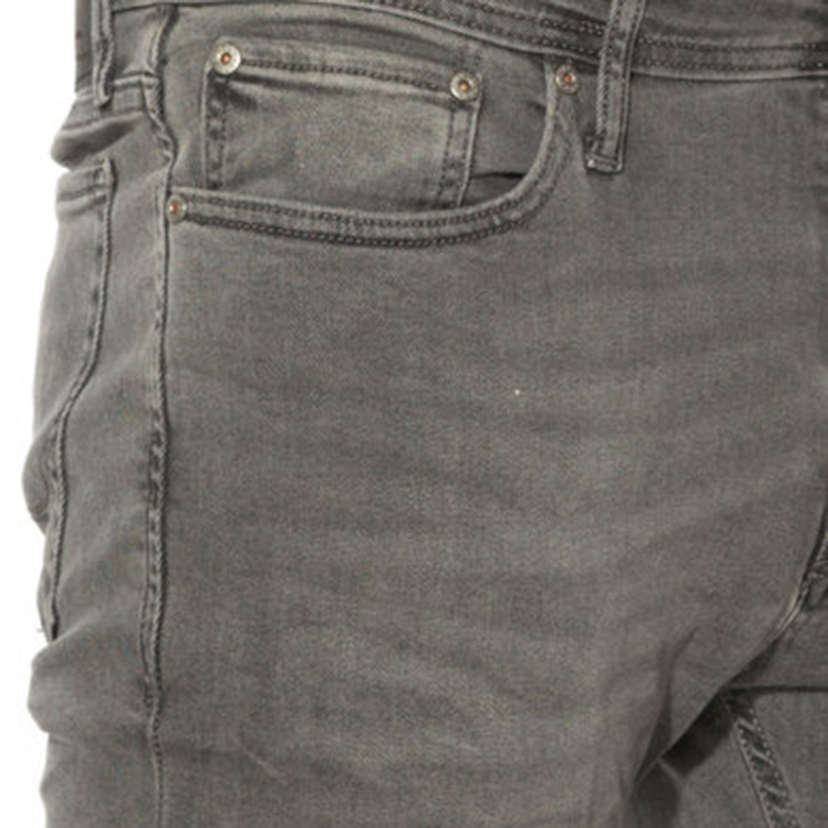 بنطلون جينز جاك آند جونز رجالي رمادي سادة مع ضيق بجيوب-men-clothing-bottoms-jeans-image-6