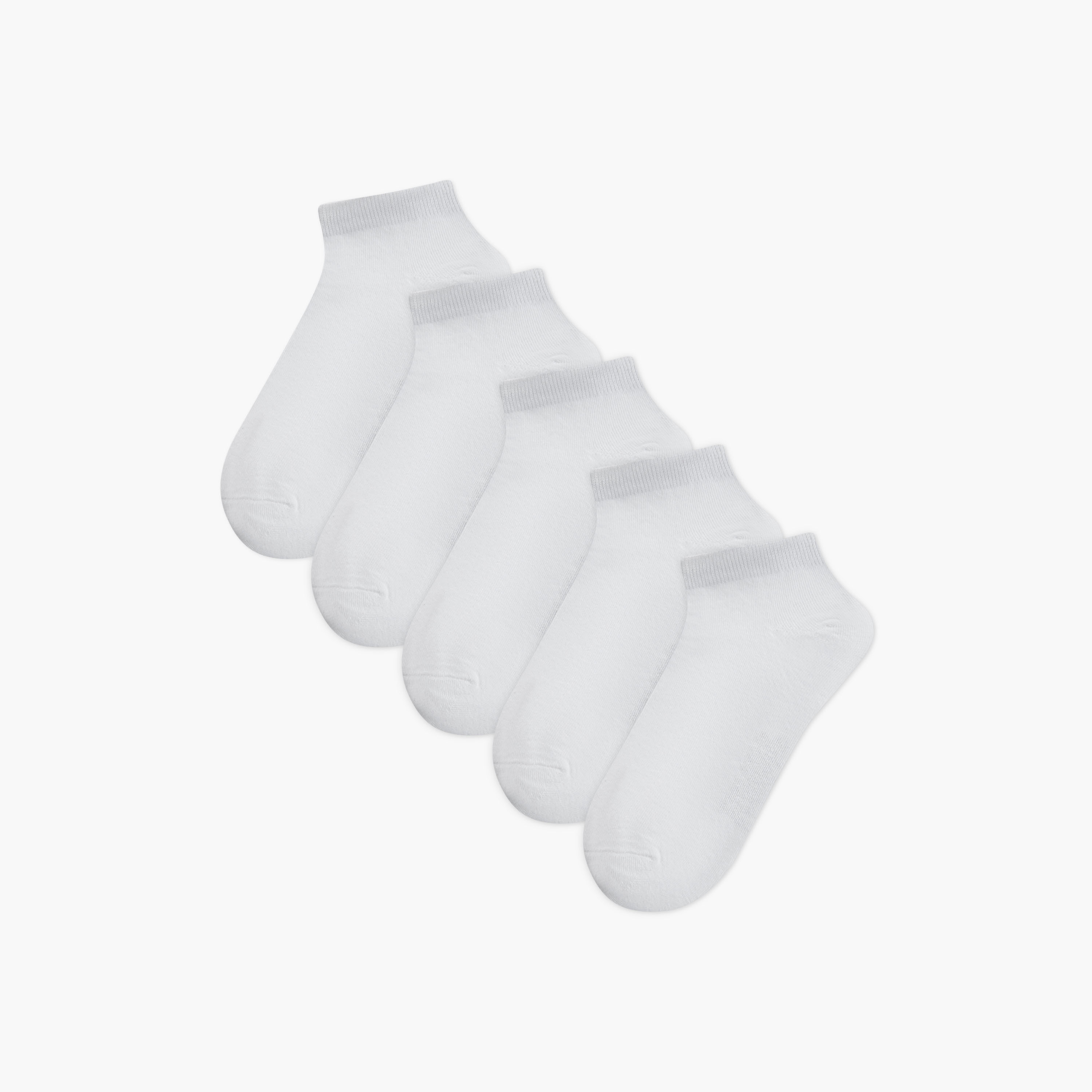 Jack & Jones Pack of 5 Plain Ankle Length Men's Socks-men-socks-image-1