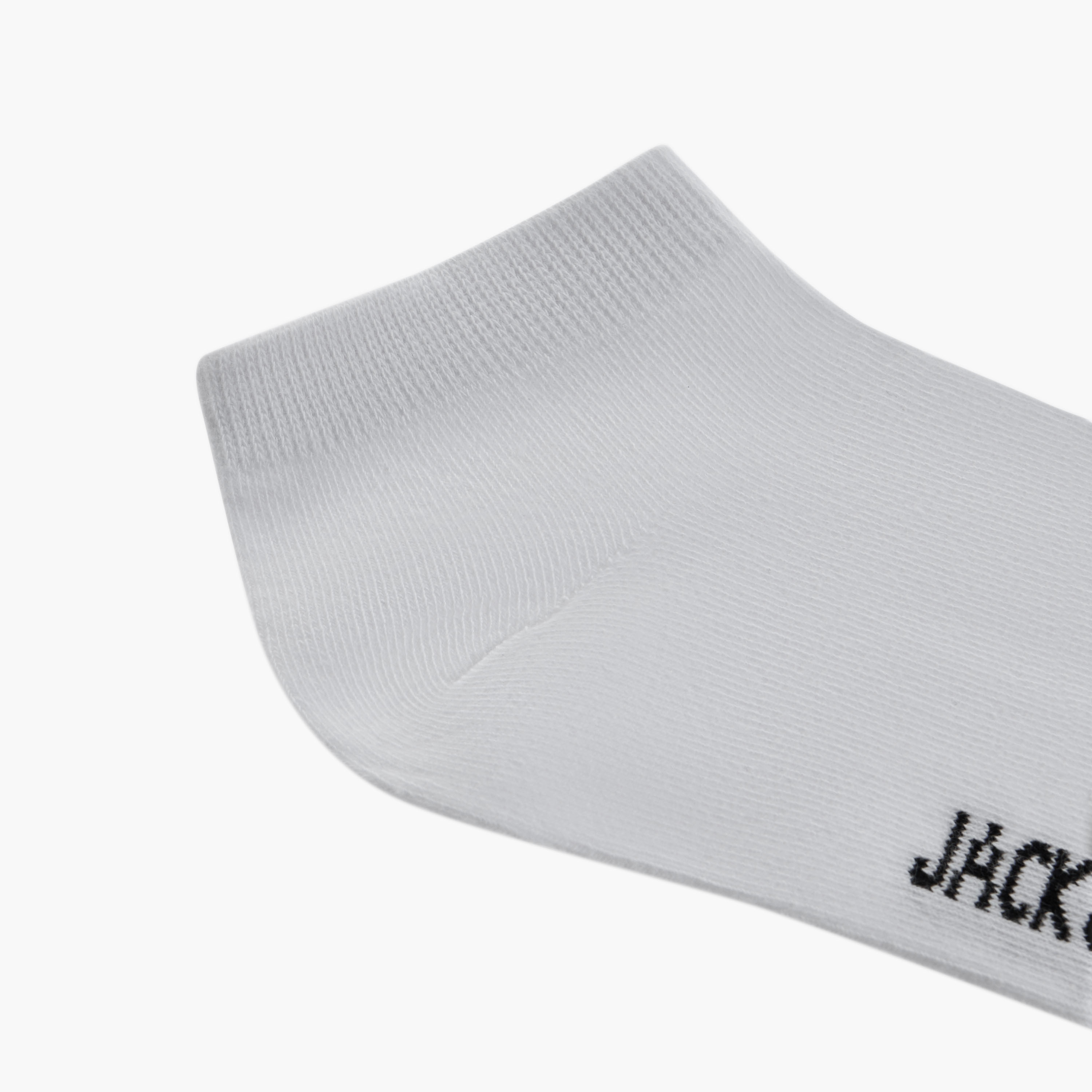 مجموعة من 5 جوارب سادة بطول الكاحل للرجال من جاك اند جونز-men-socks-image-5