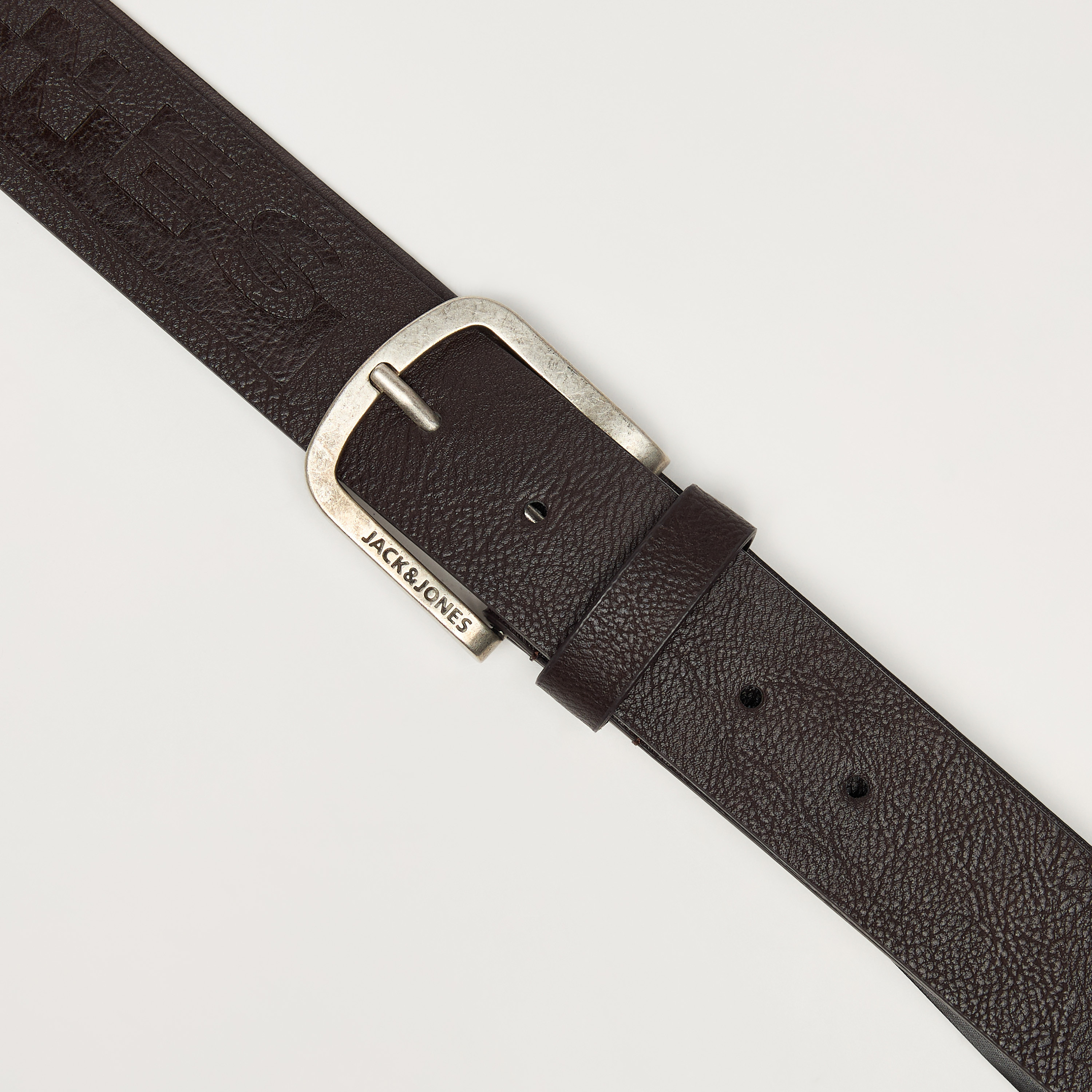 Jack & Jones Textured Belt with Pin Buckle Closure-men-beltsandwallets-belts-image-6