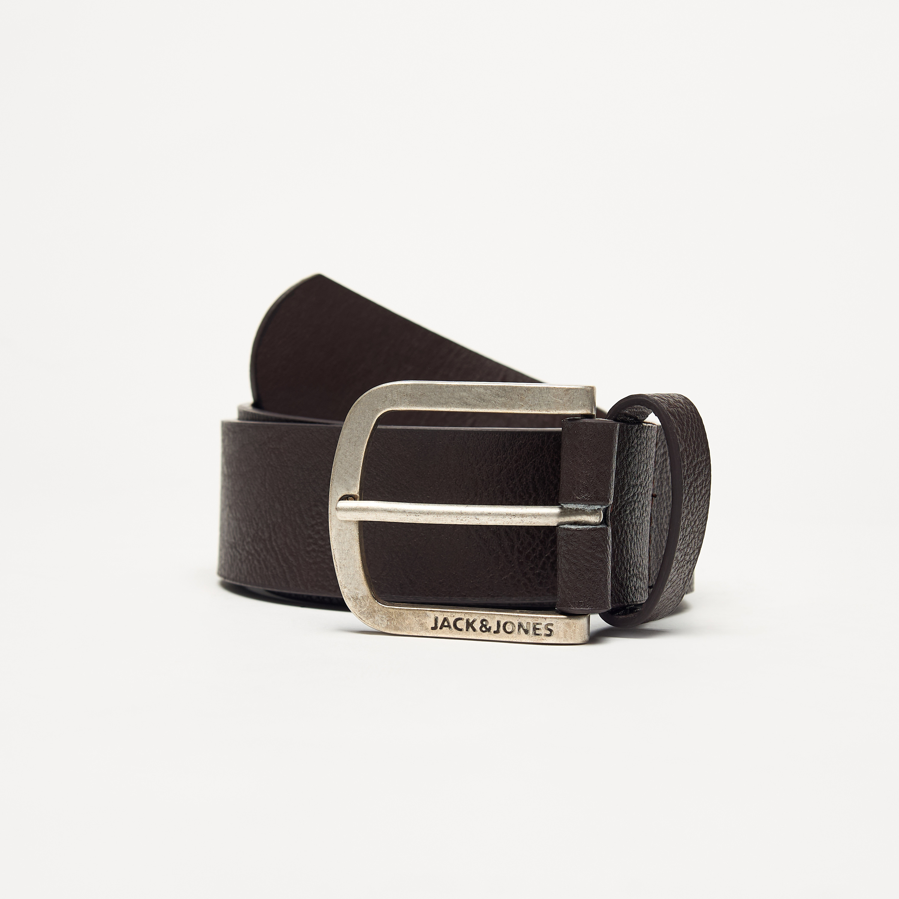 Jack & Jones Textured Belt with Pin Buckle Closure-men-beltsandwallets-belts-image-7