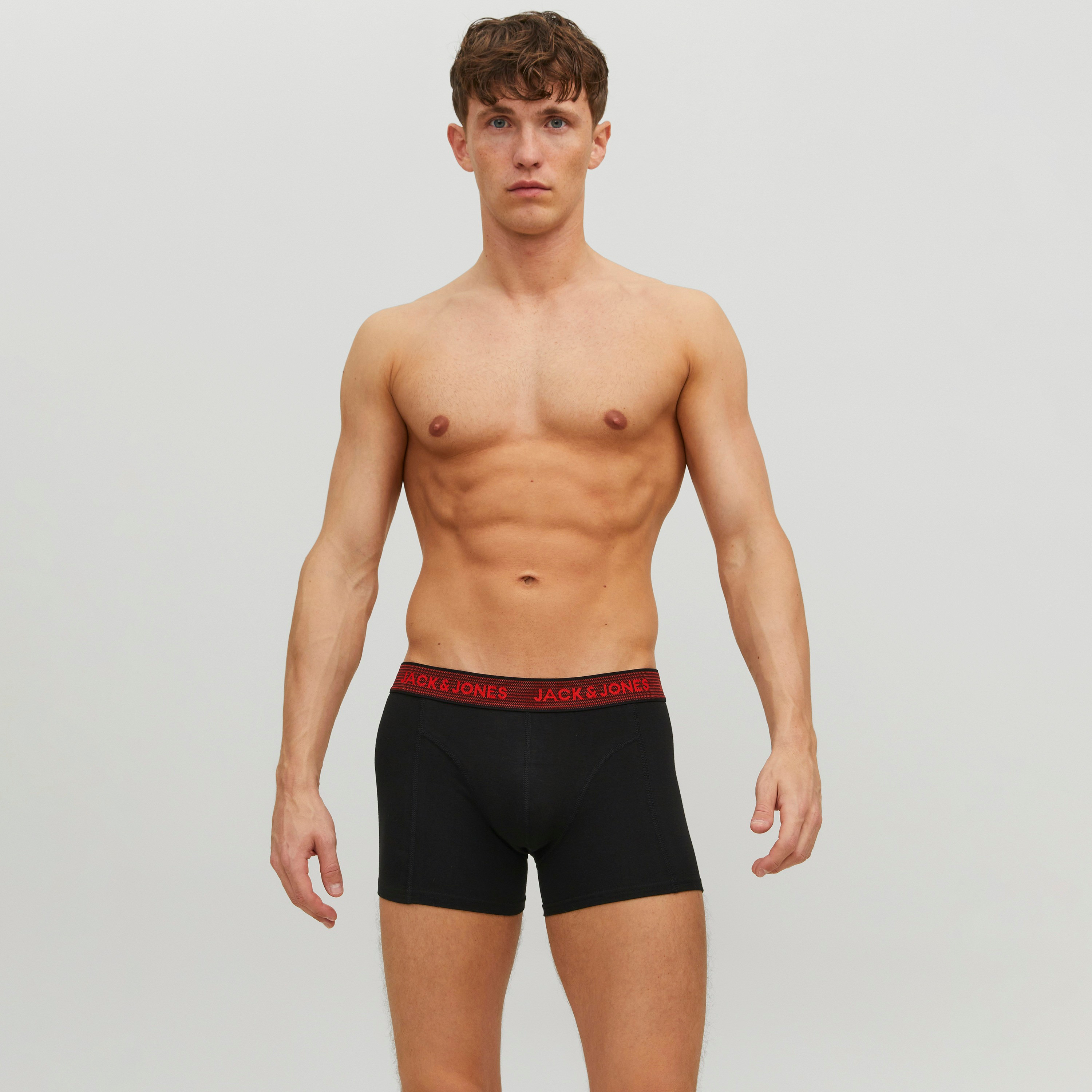 Jack & Jones Pack of 3 Brand Print Waistband Trunks-men-clothing-innerwear-underwear-image-5