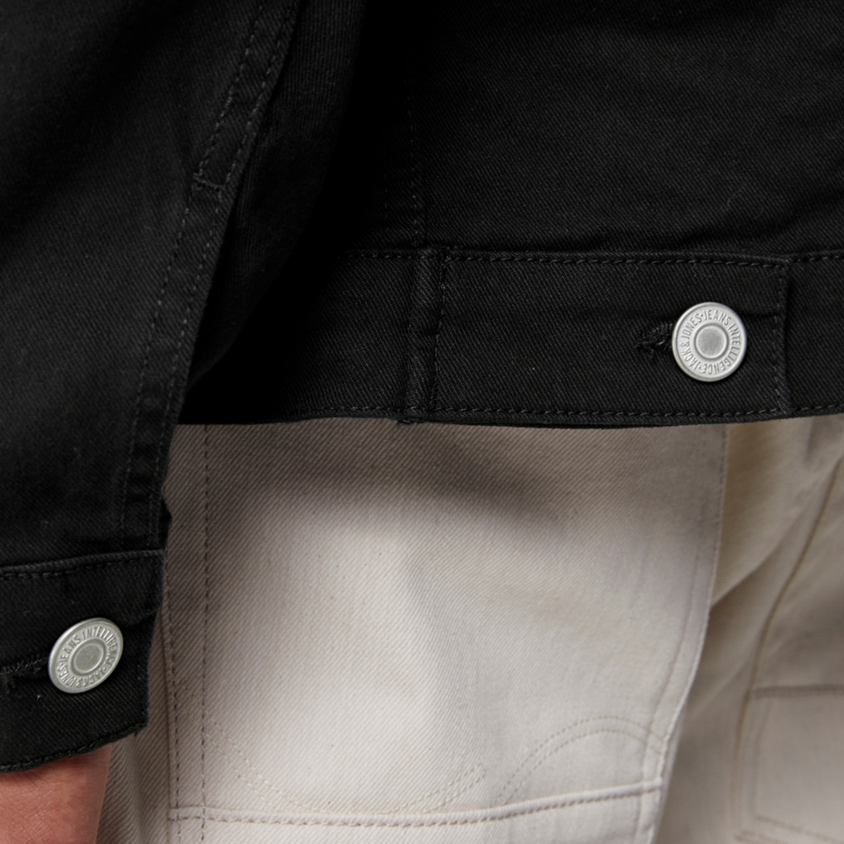 Jack & Jones Solid Denim Jacket with Pockets and Button Closure-men-clothing-jacketsandblazers-jackets-image-6