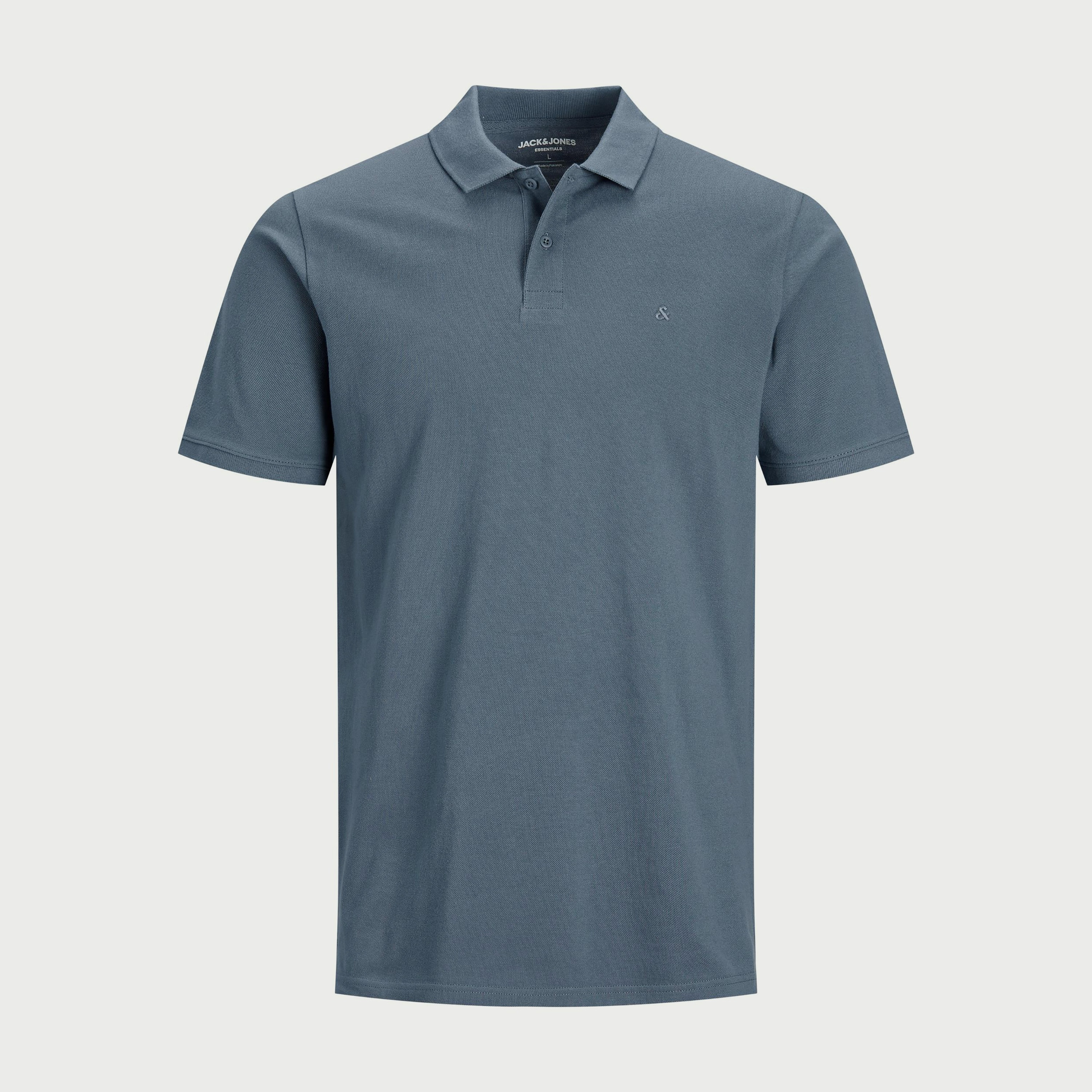 بولو تي شيرت من جاك آند جونز بأكمام قصيرة سادة-men-clothing-tshirtsandpolos-polos-image-5