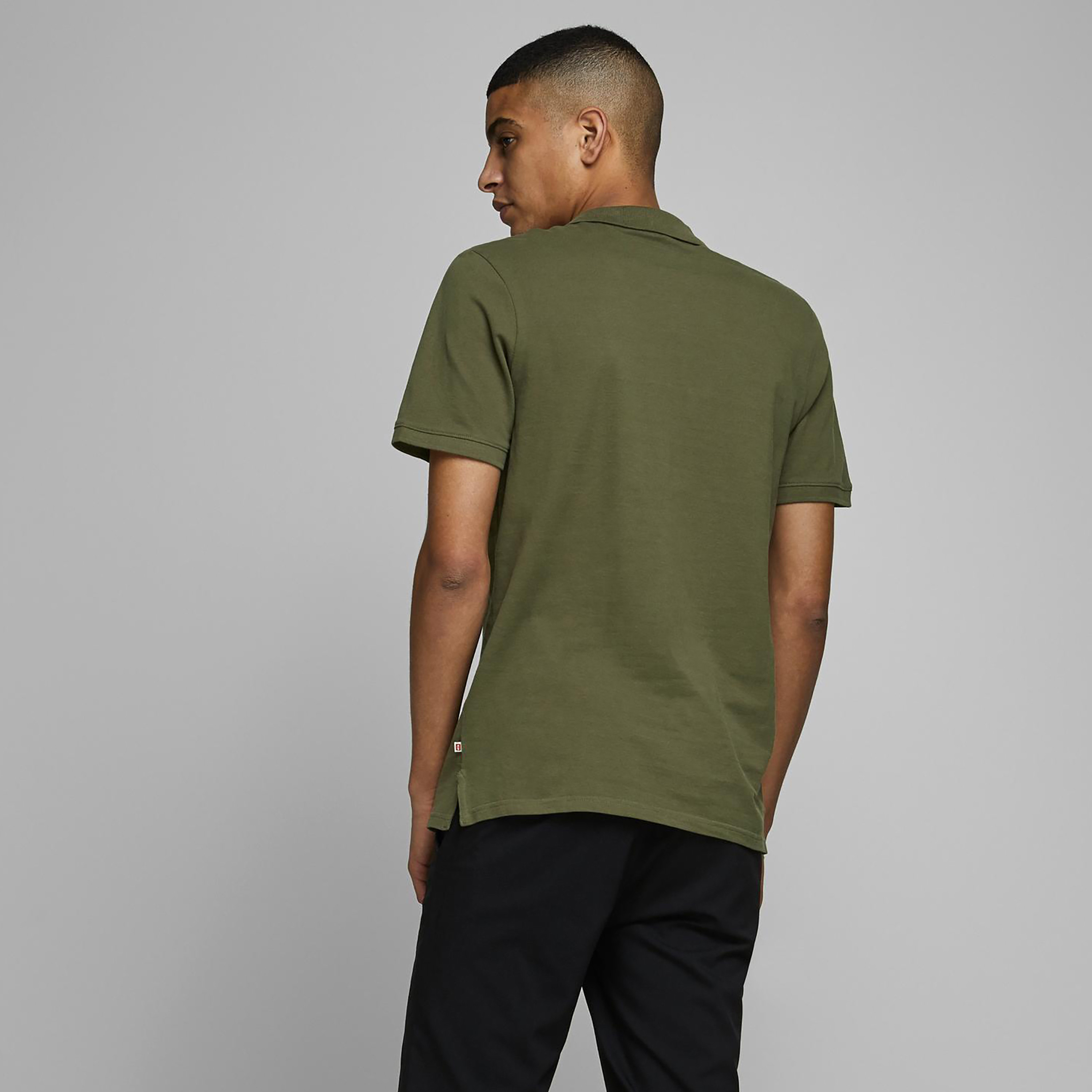 بولو تي شيرت من جاك آند جونز بأكمام قصيرة سادة-men-clothing-tshirtsandpolos-polos-image-9