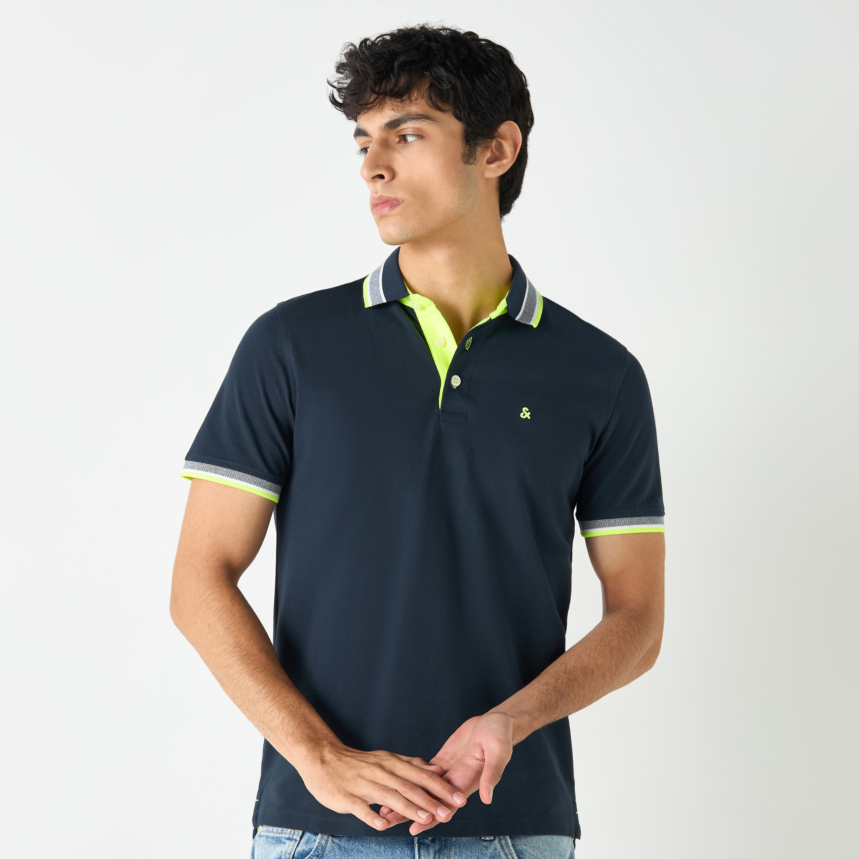 Jack & Jones Logo Collared Short Sleeves Polo T-Shirt-men-clothing-tshirtsandpolos-polos-image-1