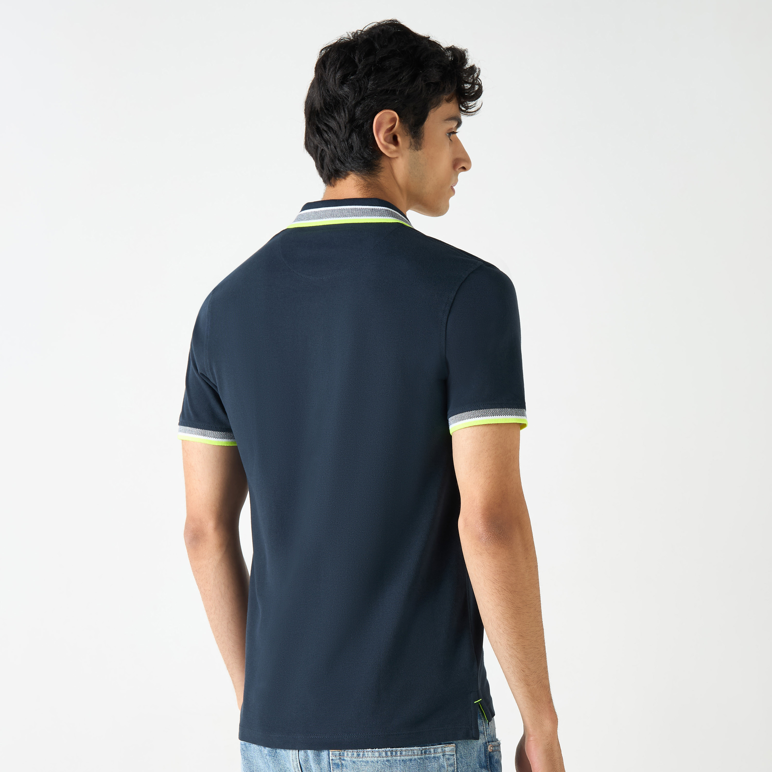 Jack & Jones Logo Collared Short Sleeves Polo T-Shirt-men-clothing-tshirtsandpolos-polos-image-3