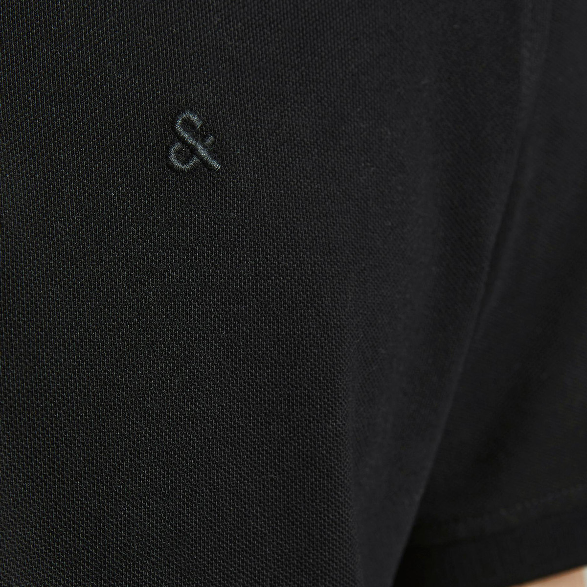Jack & Jones Men Black Solid Short Sleeves Slim Fit Polo T-Shirt-men-clothing-tshirtsandpolos-polos-image-4