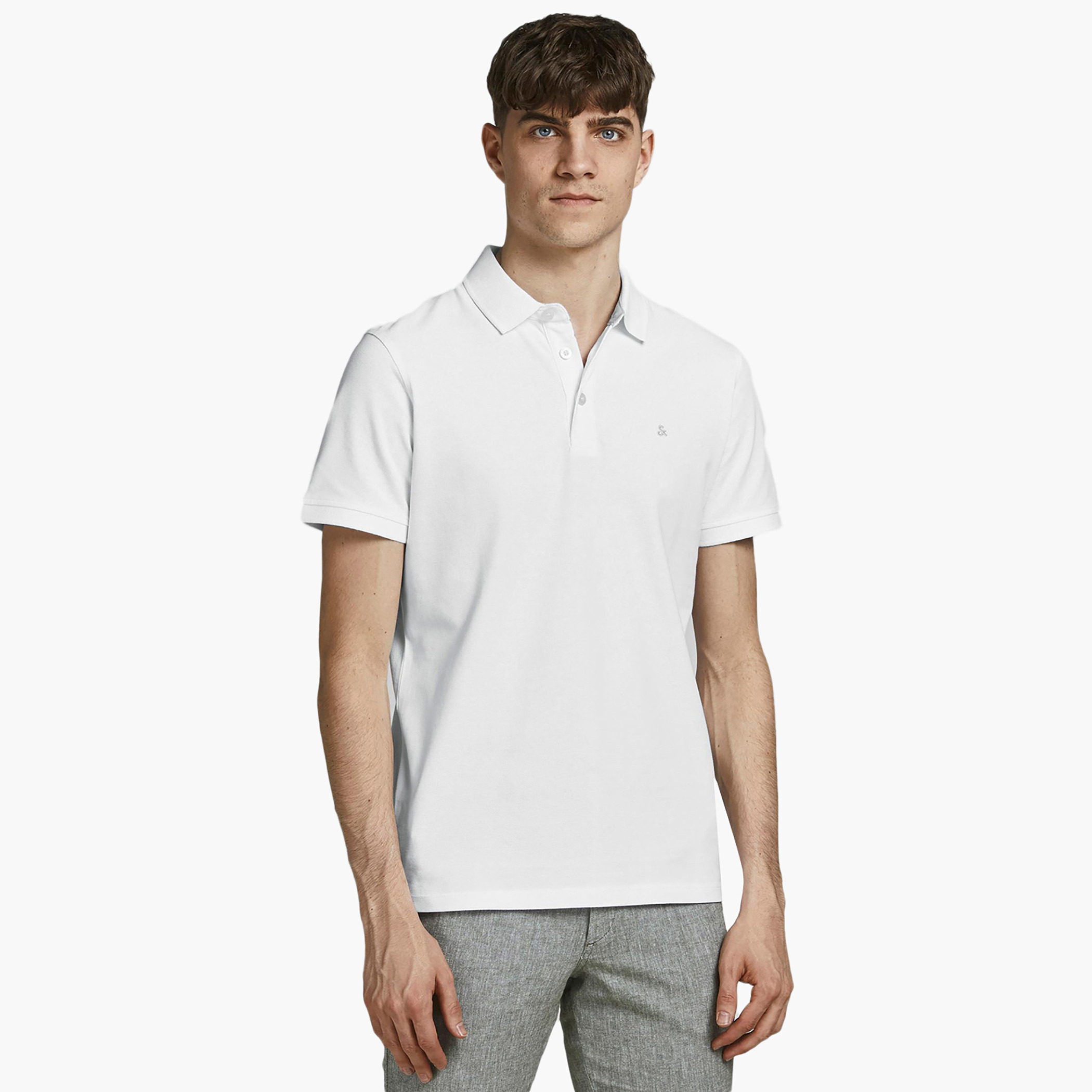 جاك آند جونس أبيض قميص بولو-men-clothing-tshirtsandpolos-polos-image-1