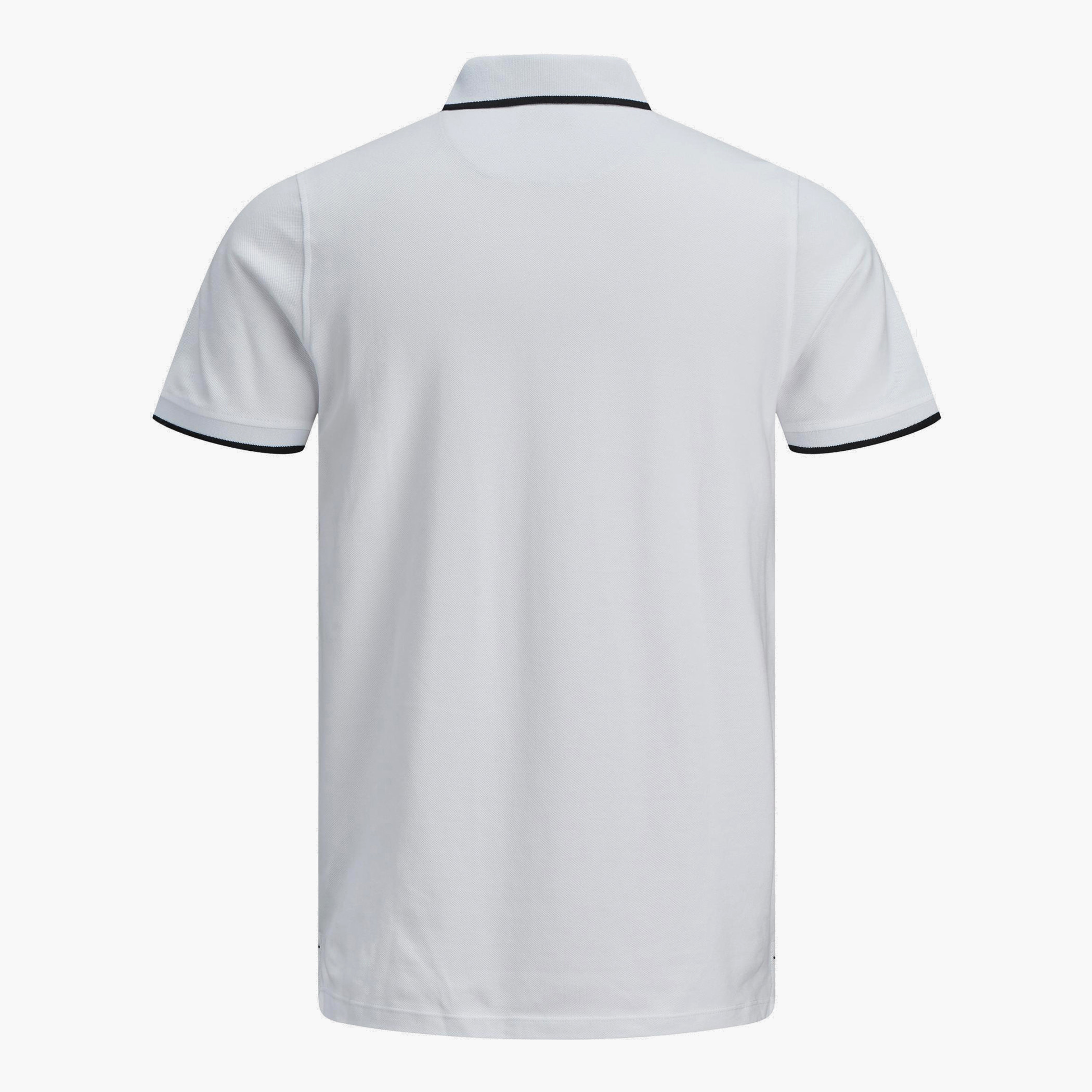 Jack & Jones Men Solid White Short Sleeves Slim Fit Polo T-Shirt-men-clothing-tshirtsandpolos-polos-image-5