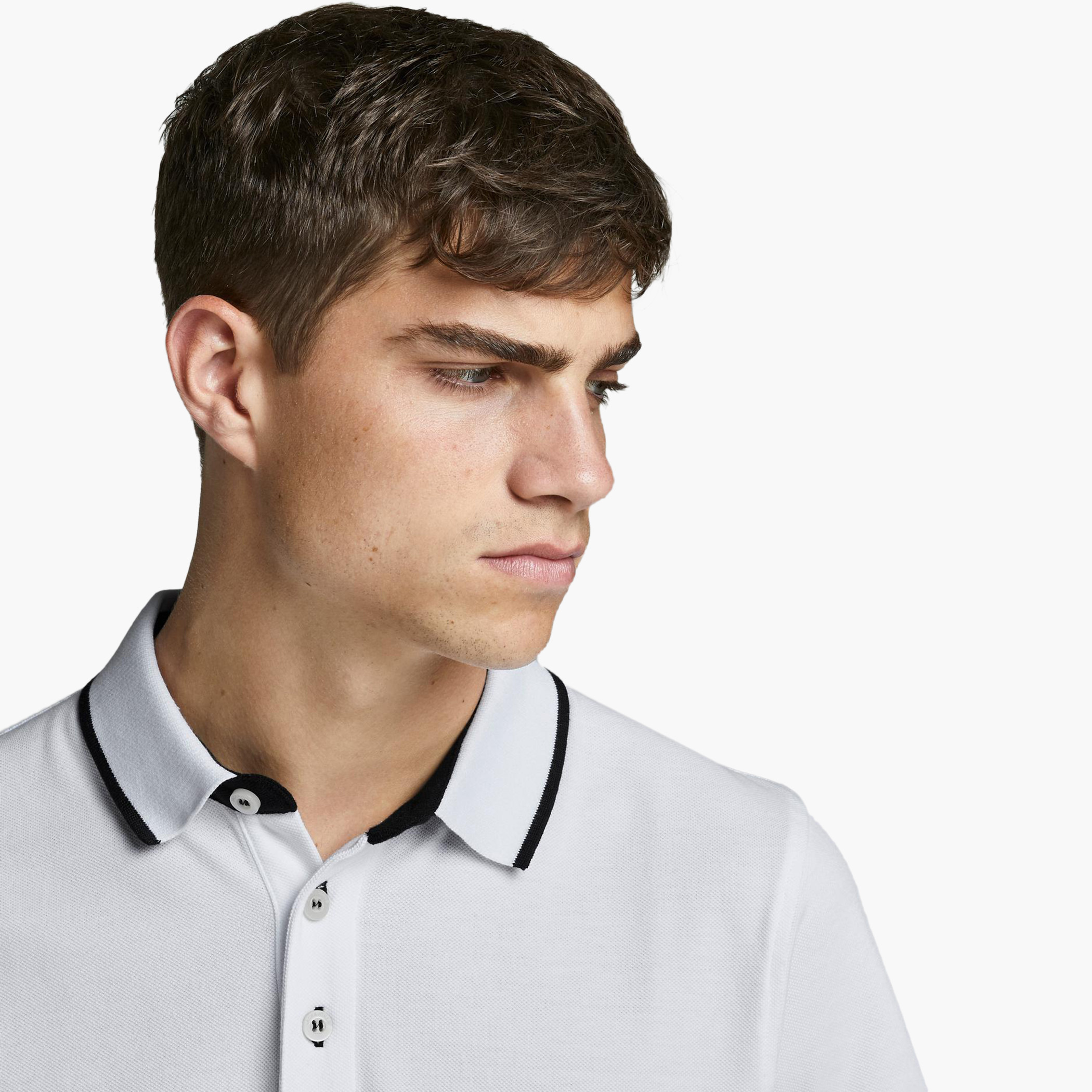 Jack & Jones Men Solid White Short Sleeves Slim Fit Polo T-Shirt-men-clothing-tshirtsandpolos-polos-image-8