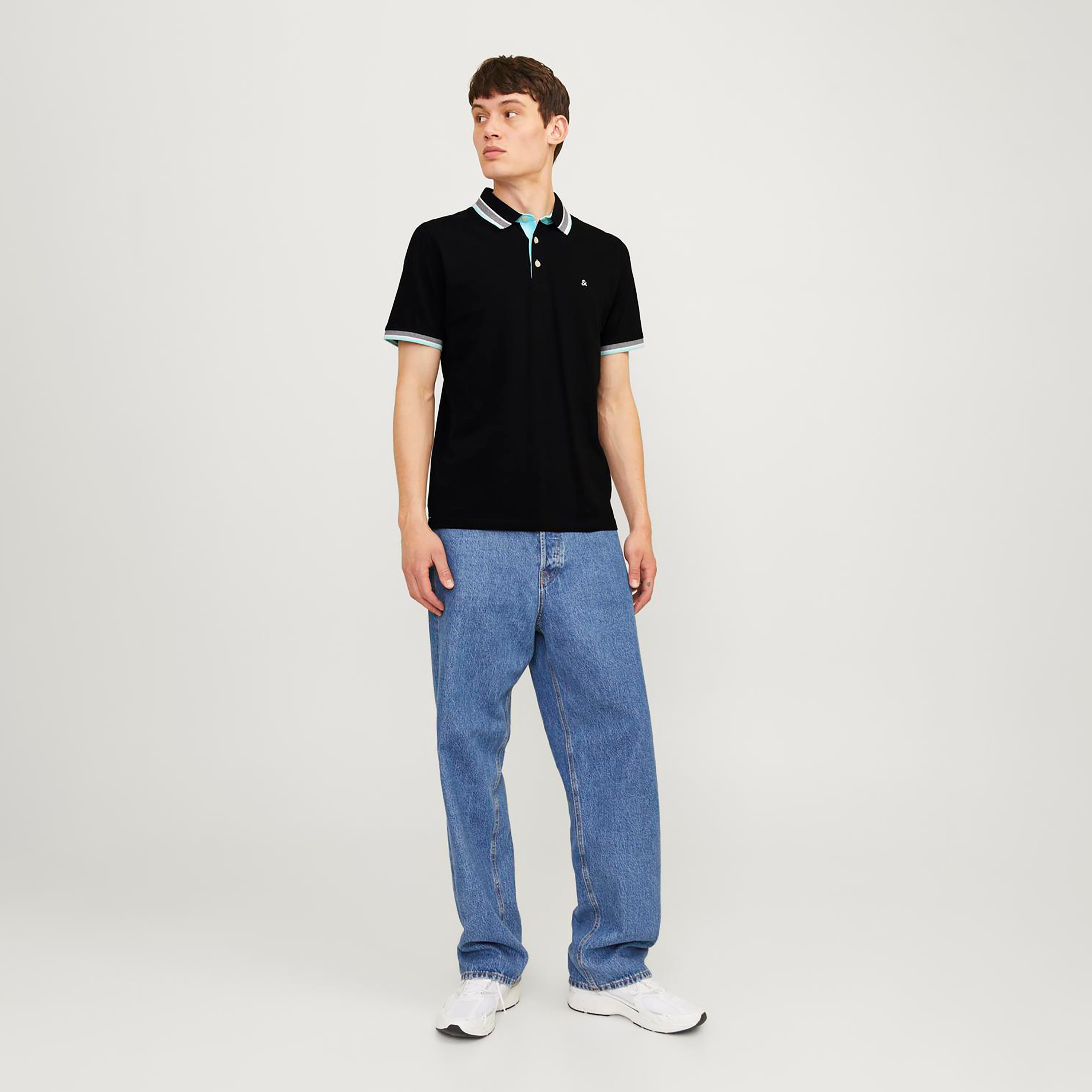 Jack & Jones Plain Collared Short Sleeves Polo T-Shirt-men-clothing-tshirtsandpolos-polos-image-2