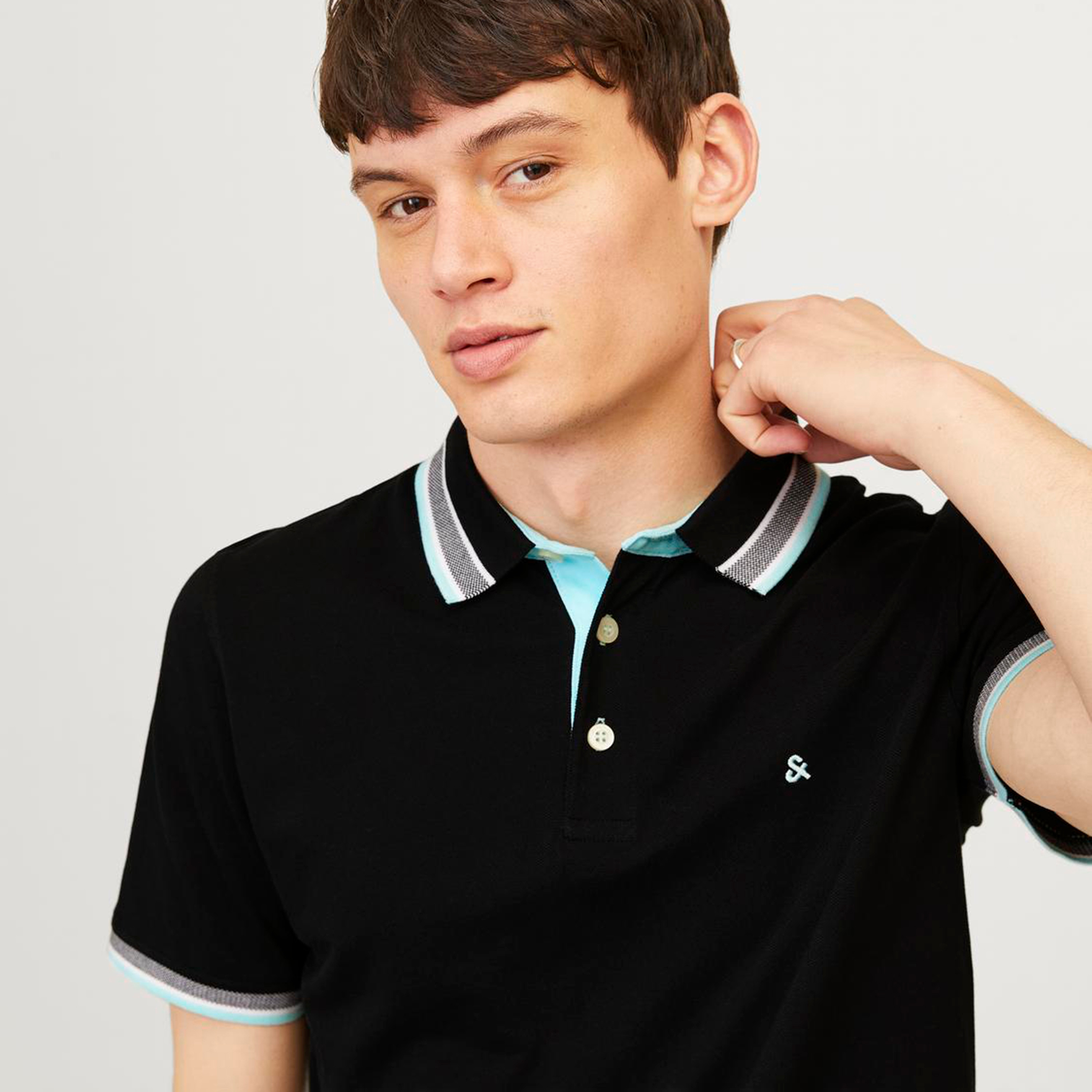 Jack & Jones Plain Collared Short Sleeves Polo T-Shirt-men-clothing-tshirtsandpolos-polos-image-3