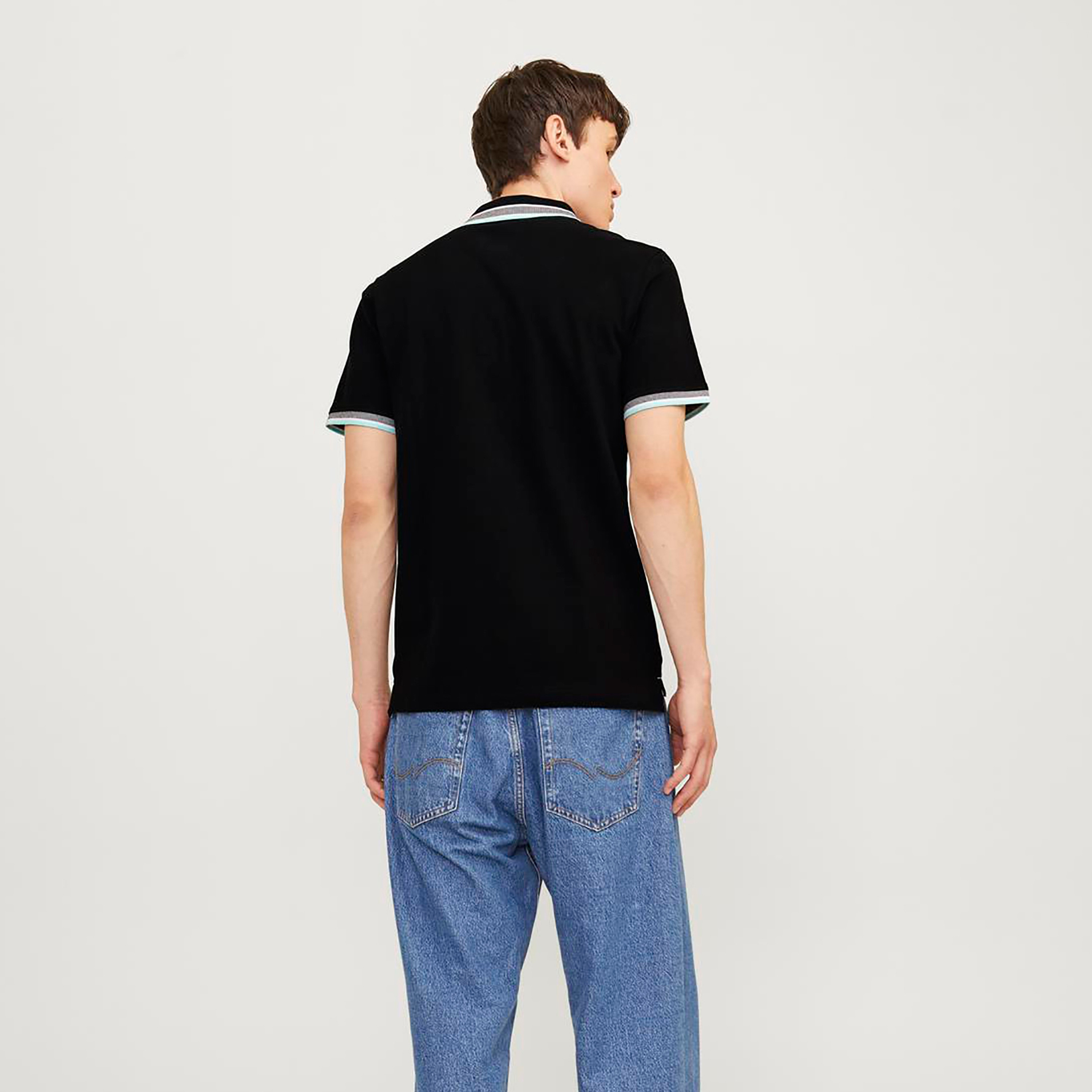 Jack & Jones Plain Collared Short Sleeves Polo T-Shirt-men-clothing-tshirtsandpolos-polos-image-4