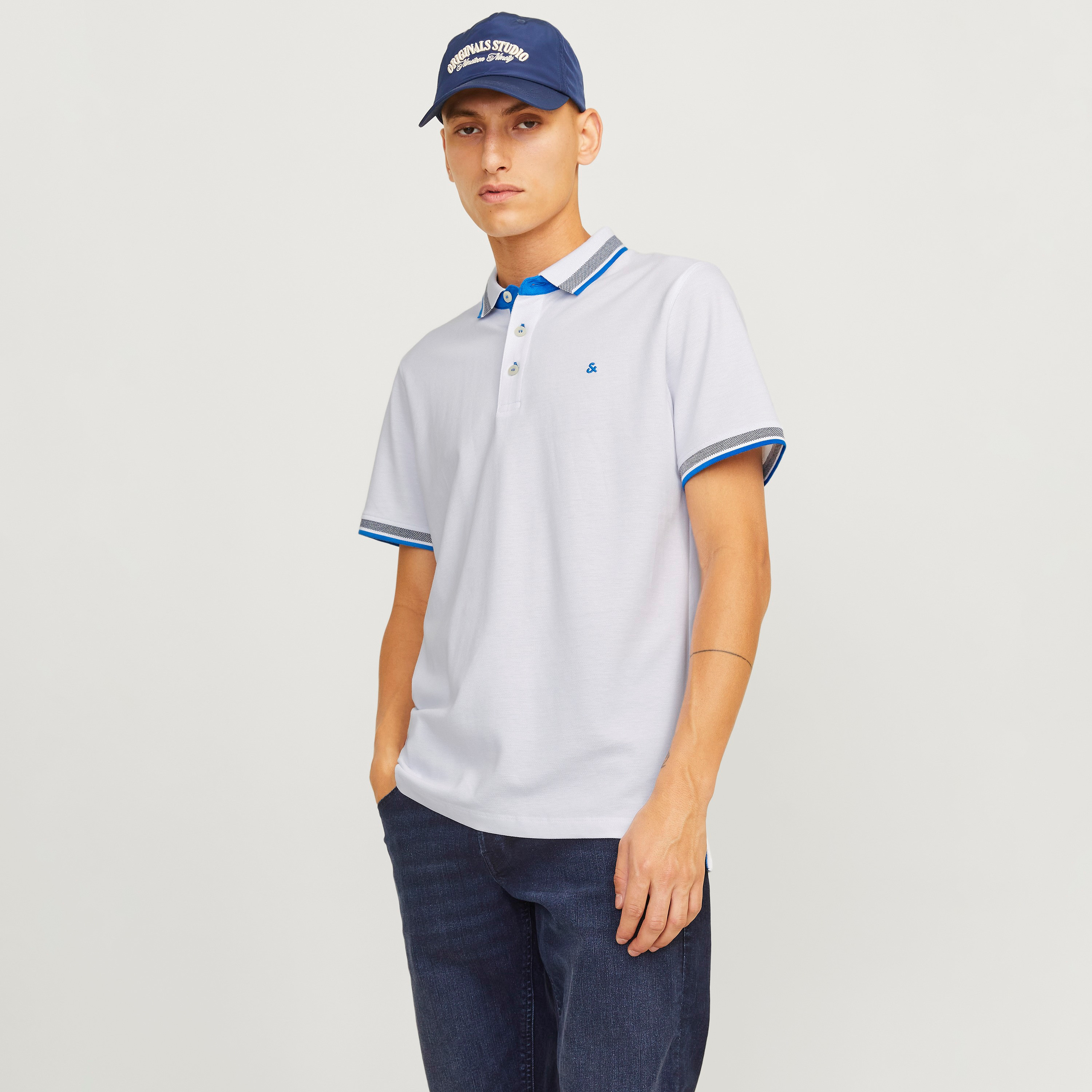 Jack & Jones Logo Collared Short Sleeves Men's Polo-Shirt-men-clothing-tshirtsandpolos-polos-image-1