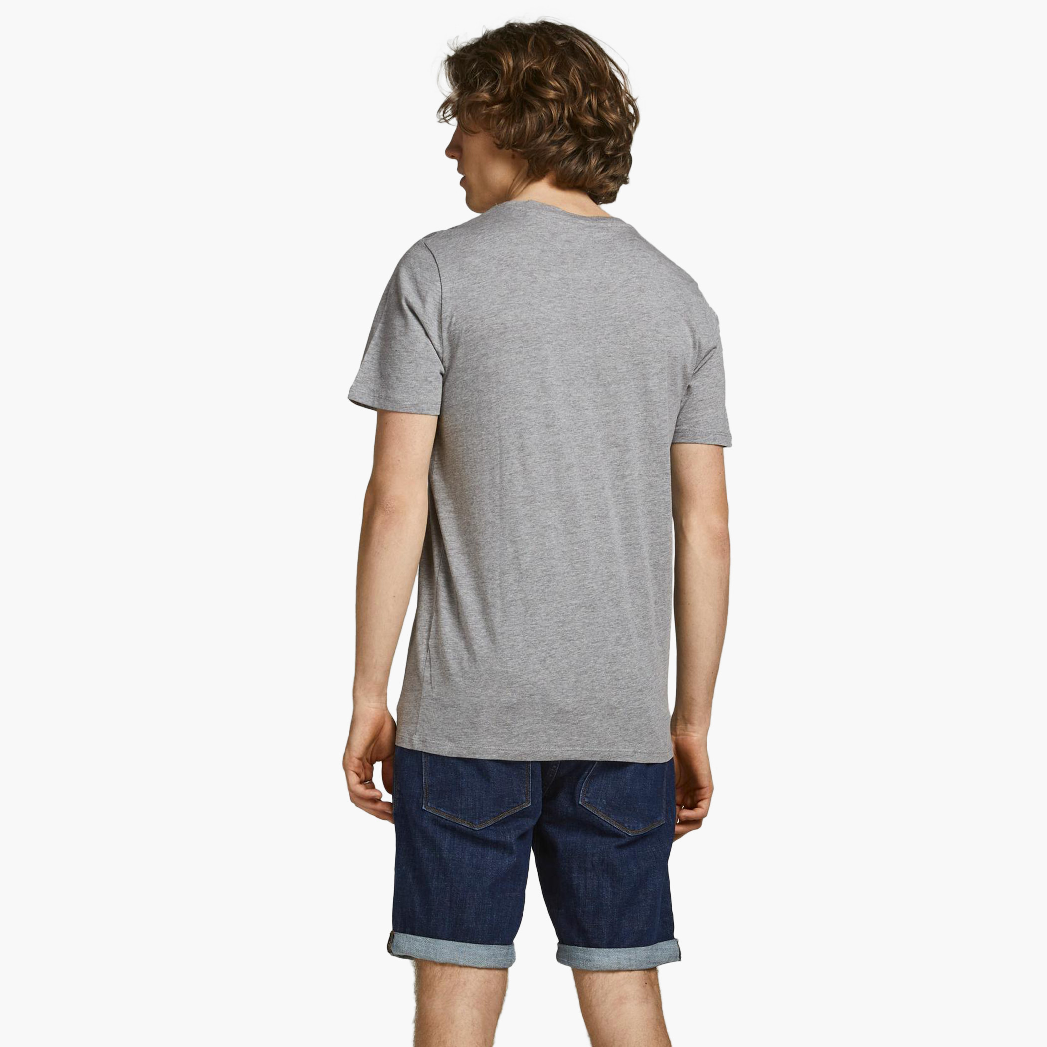 Jack & Jones Men Solid Crew Neck T-Shirt-men-clothing-tshirtsandpolos-tshirts-image-3