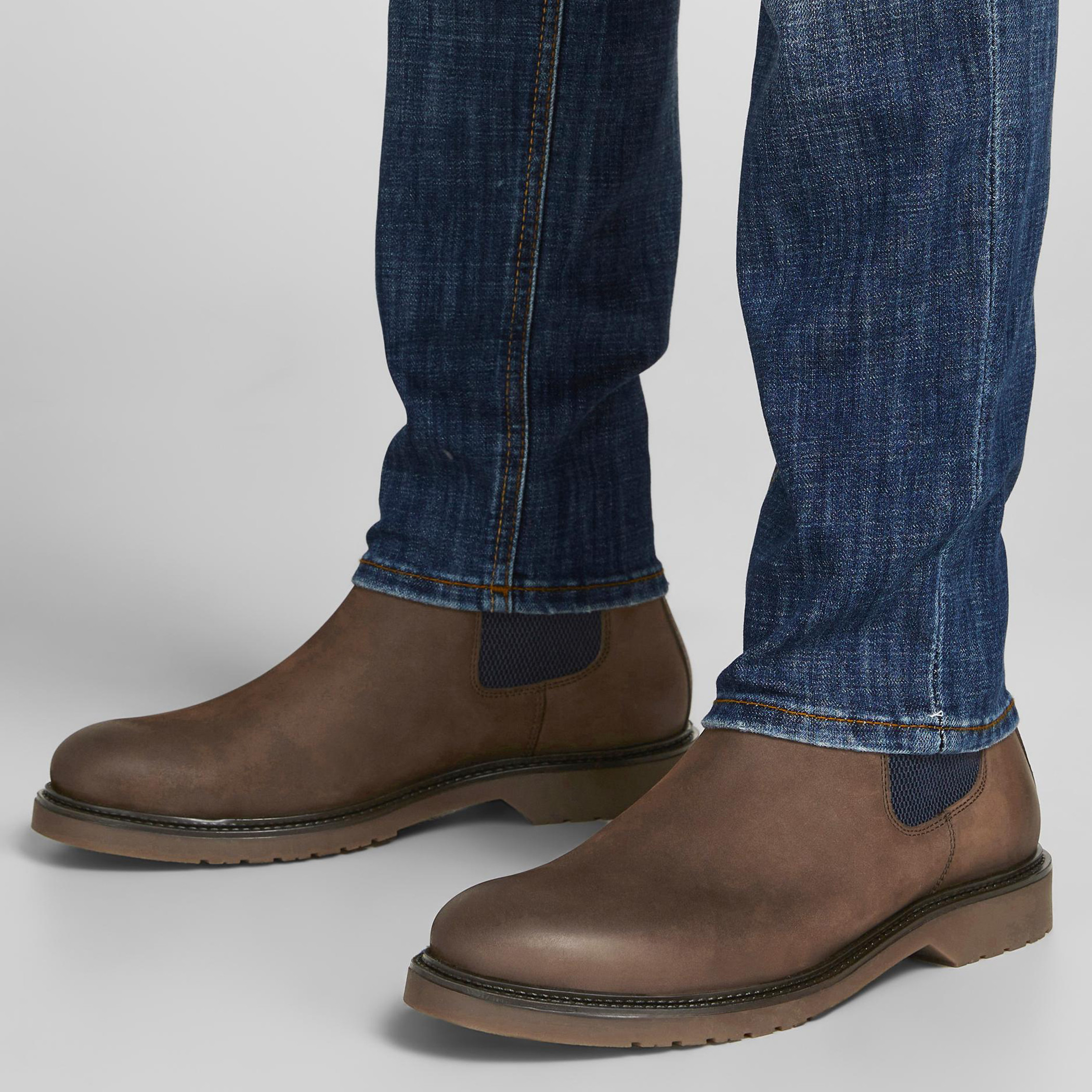 أحذية جلدية صلبة من تشيلسي من جاك آند جونز للرجال بلون بني-men-shoes-boots-image-6