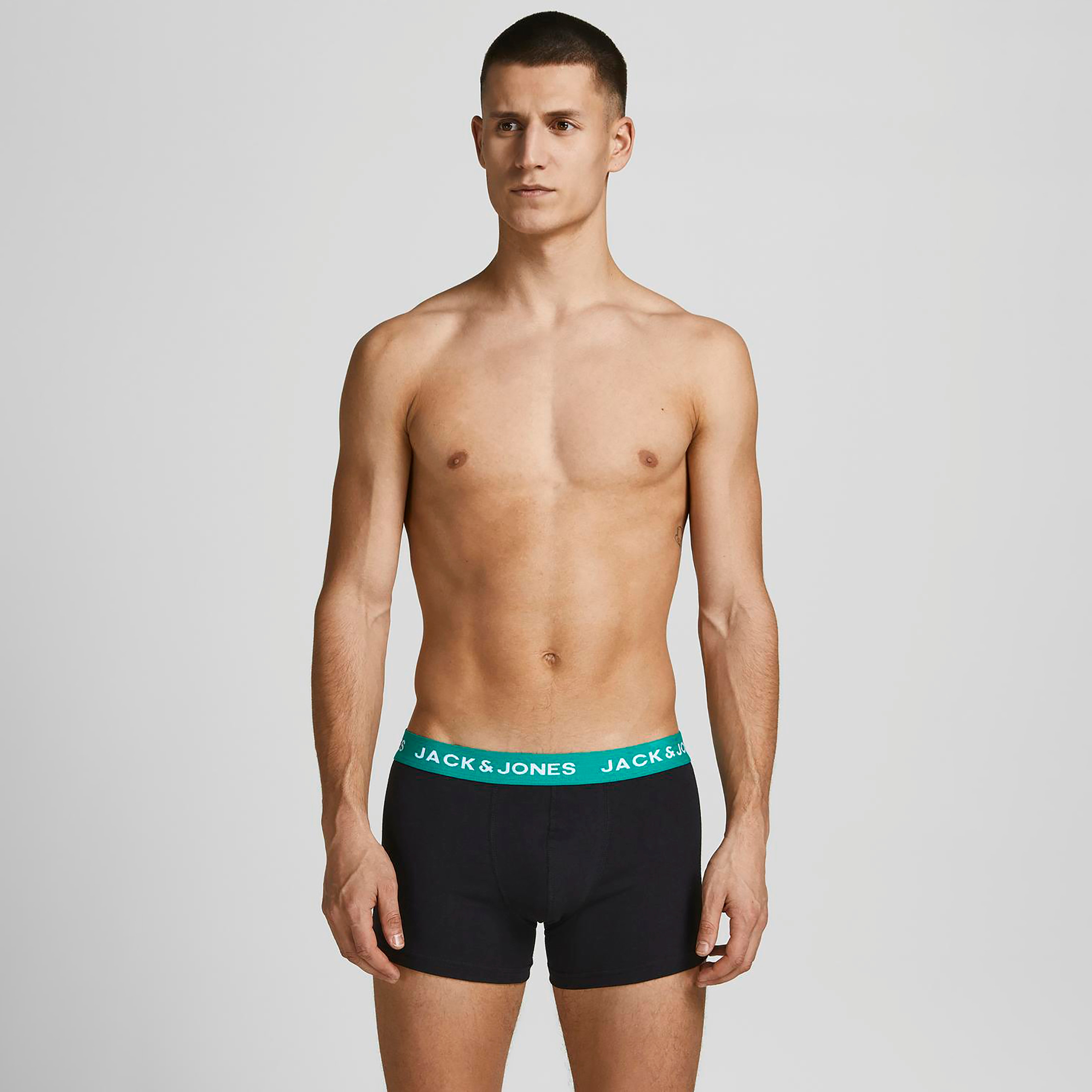 مجموعة من 5 جاكوي ترانكس سادة من جاك آند جونز للرجال-men-clothing-innerwear-underwear-image-3