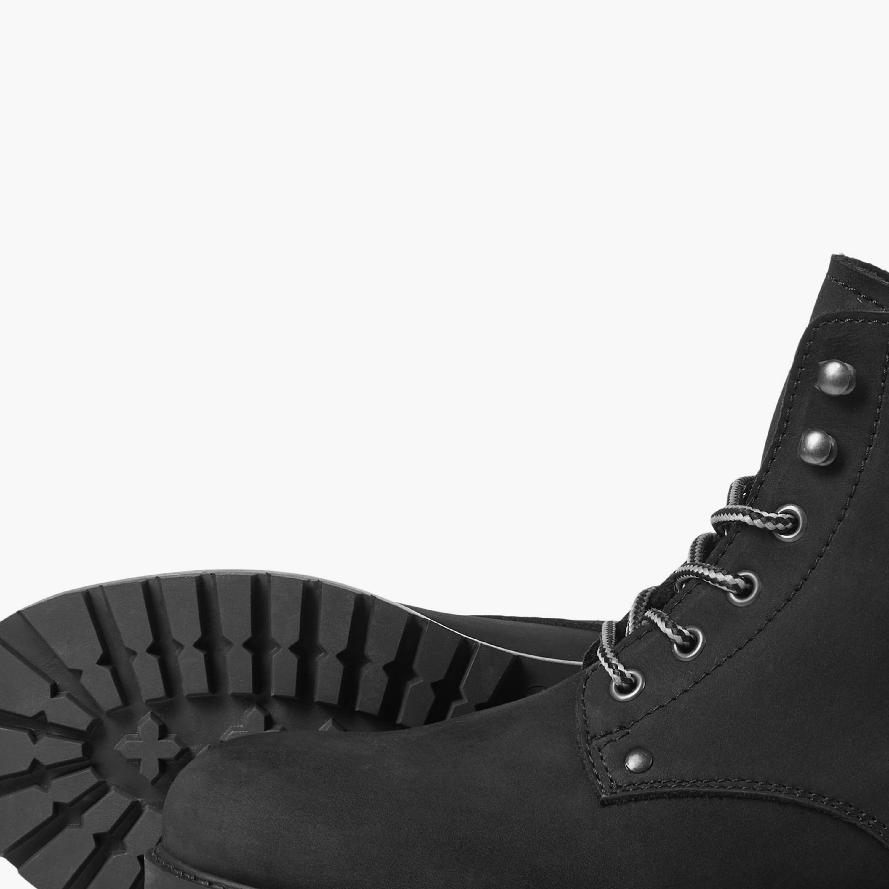 حذاء جاك آند جونز بمقدمة مستديرة ورباط علوي مرتفع  | 12142357-men-shoes-boots-image-5