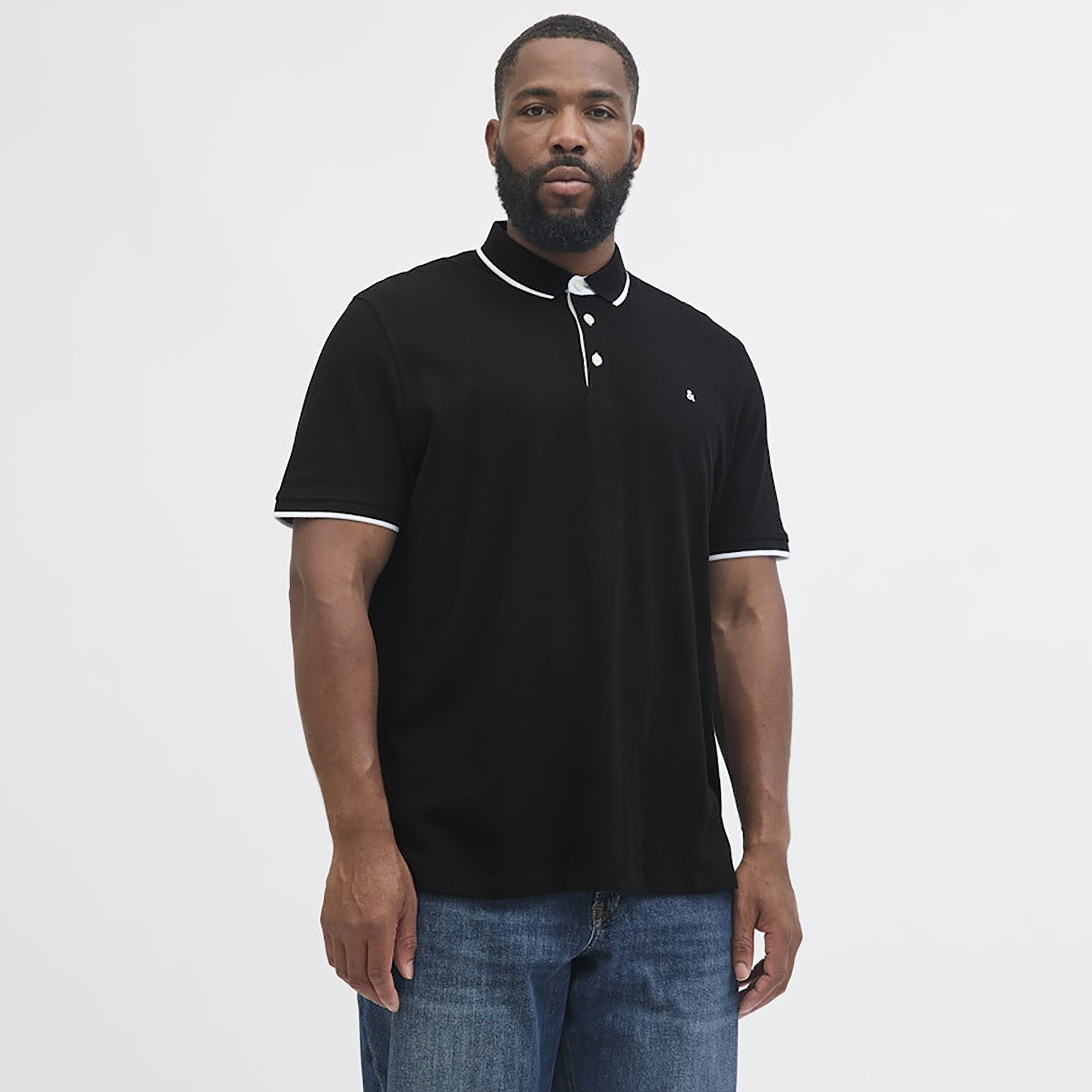 Jack & Jones Plus Size Plain Collared Short Sleeves Polo T-Shirt-men-clothing-tshirtsandpolos-polos-image-22