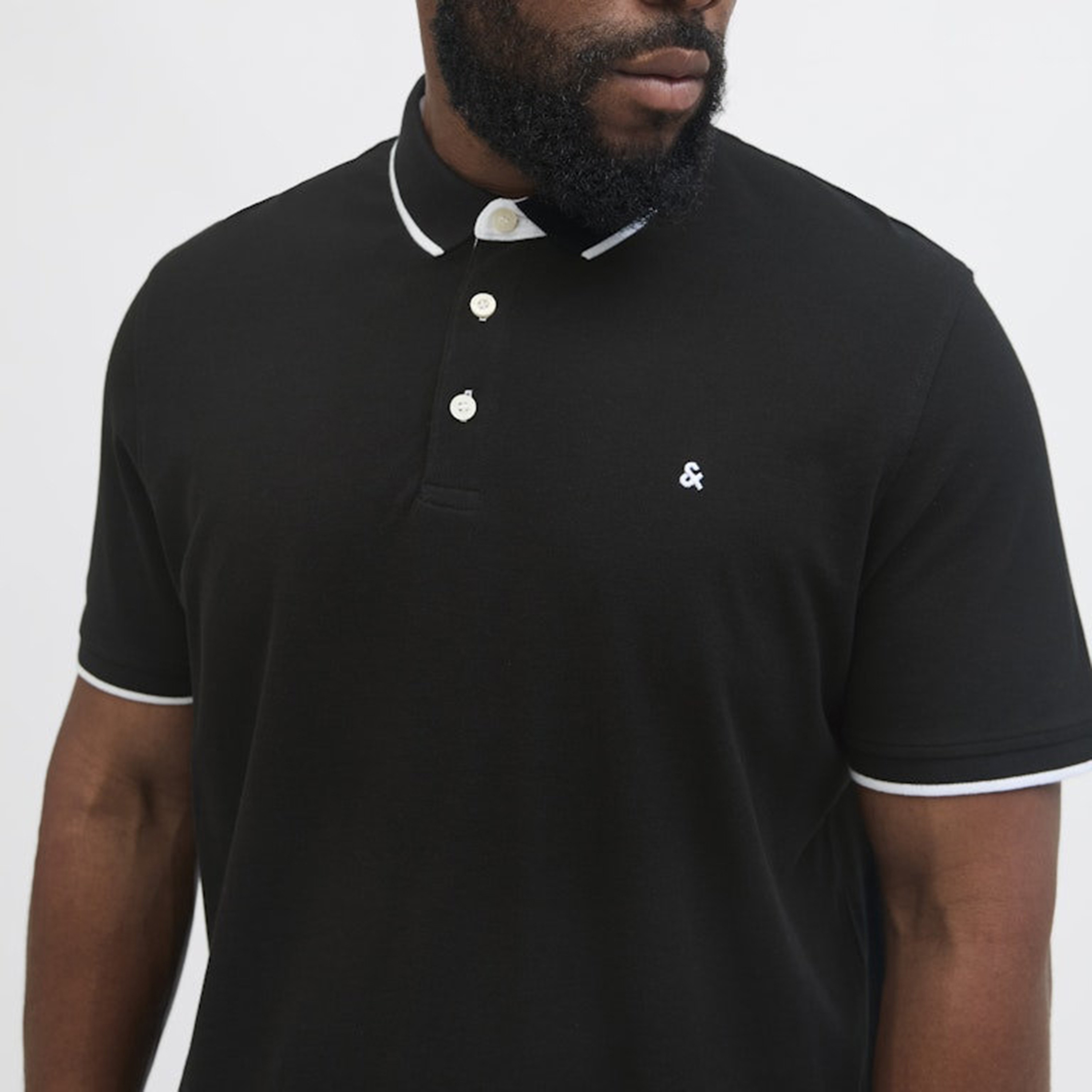 Jack & Jones Plus Size Plain Collared Short Sleeves Polo T-Shirt-men-clothing-tshirtsandpolos-polos-image-24
