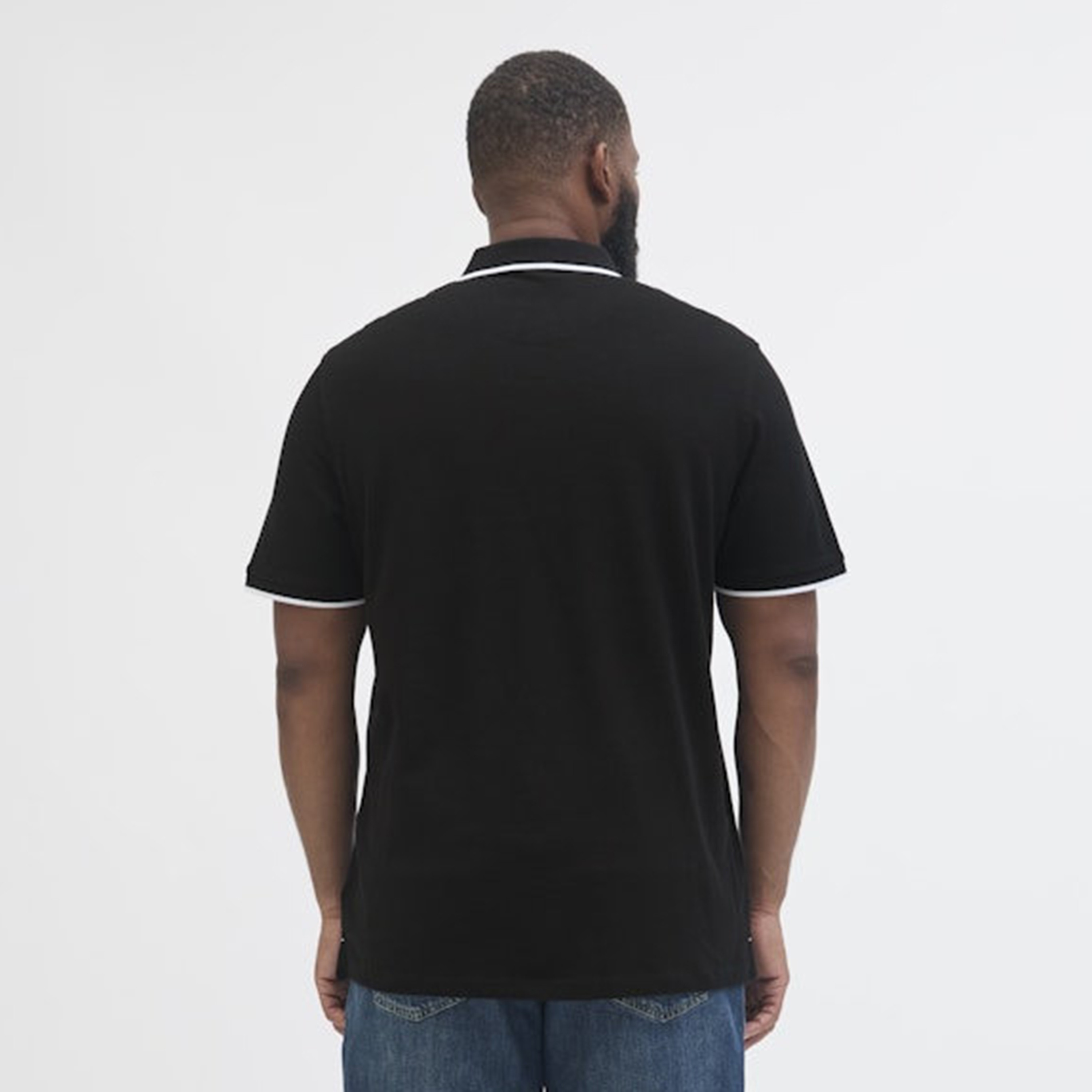 Jack & Jones Plus Size Plain Collared Short Sleeves Polo T-Shirt-men-clothing-tshirtsandpolos-polos-image-1