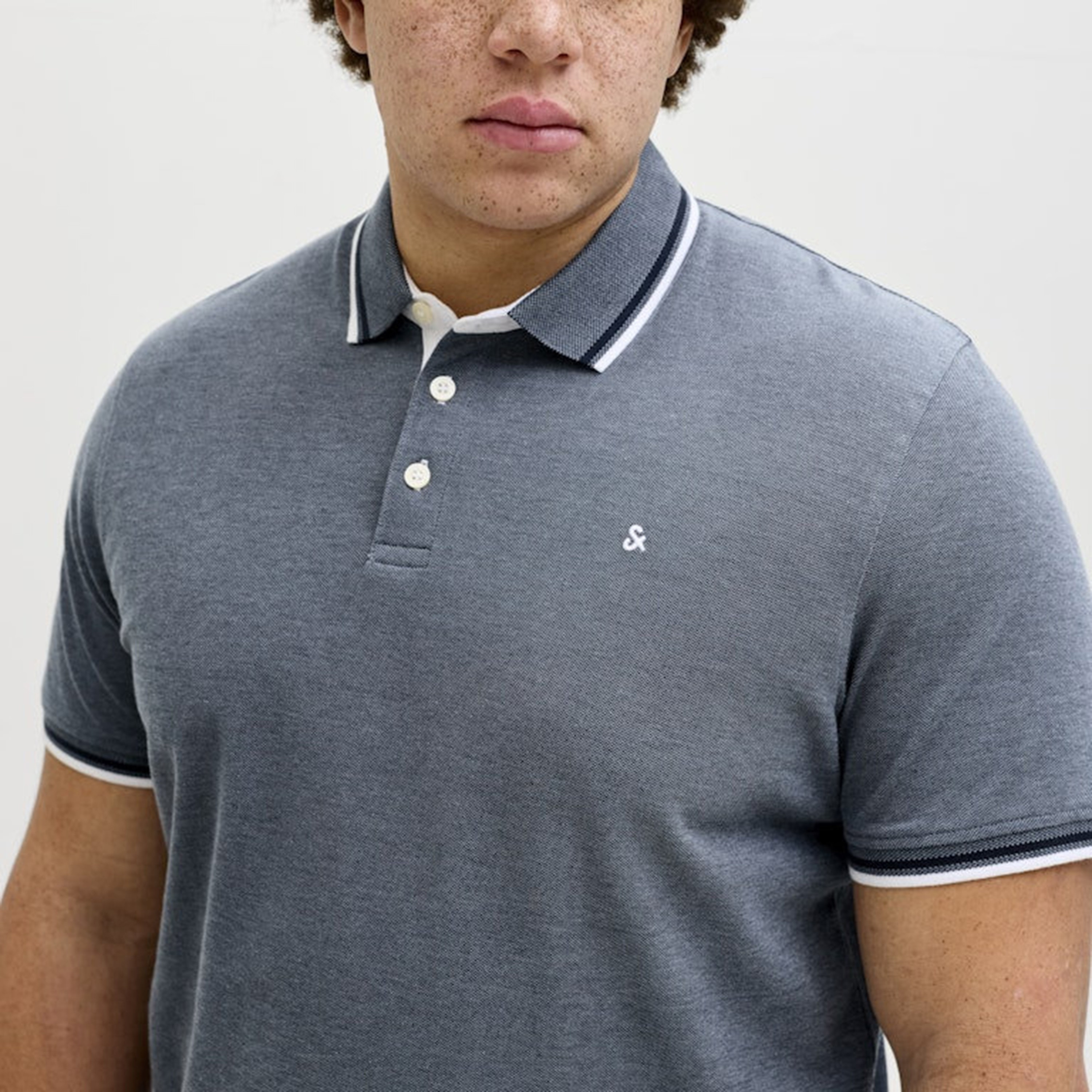 Jack & Jones Plus Size Plain Collared Short Sleeves Polo T-Shirt-men-clothing-tshirtsandpolos-polos-image-4