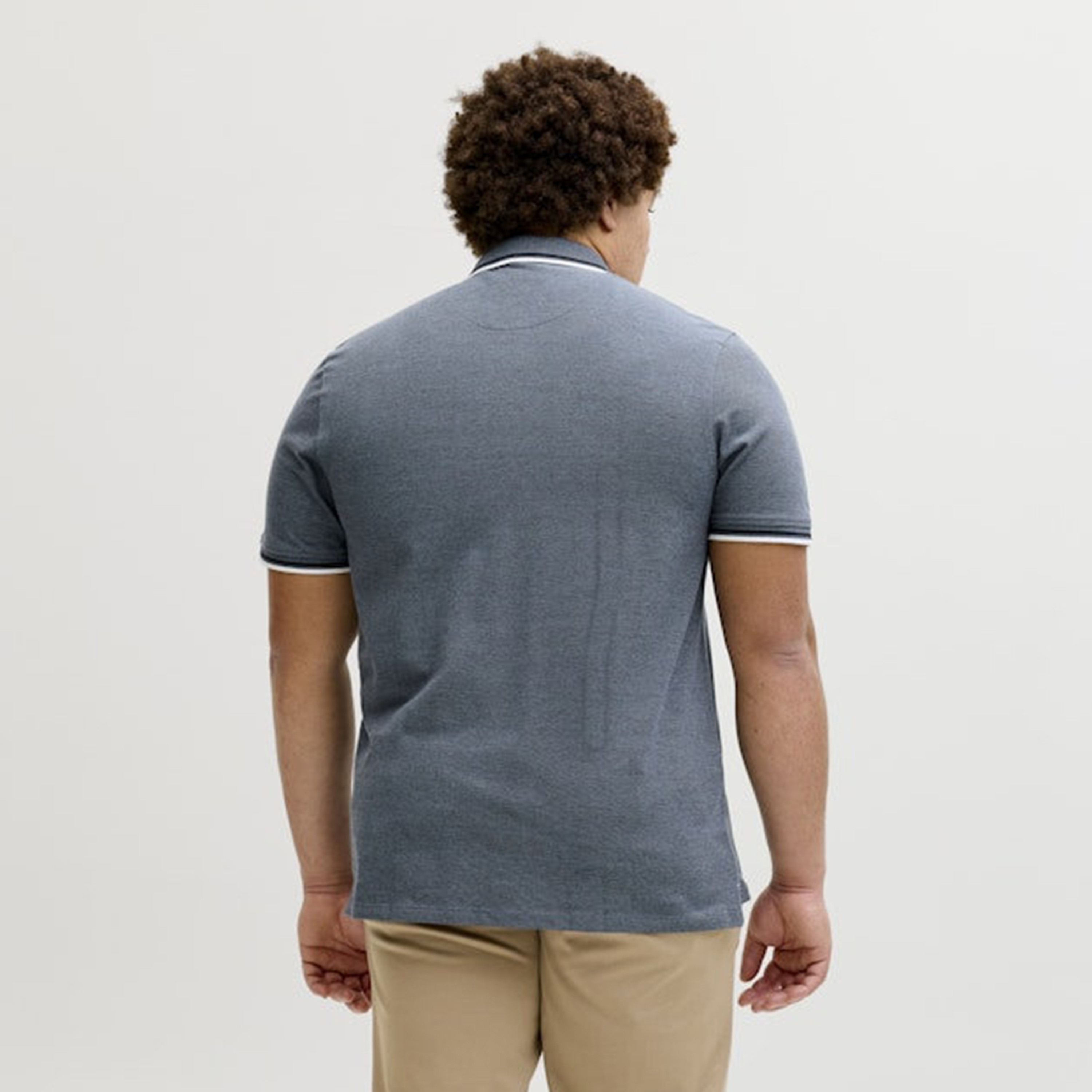 Jack & Jones Plus Size Plain Collared Short Sleeves Polo T-Shirt-men-clothing-tshirtsandpolos-polos-image-5