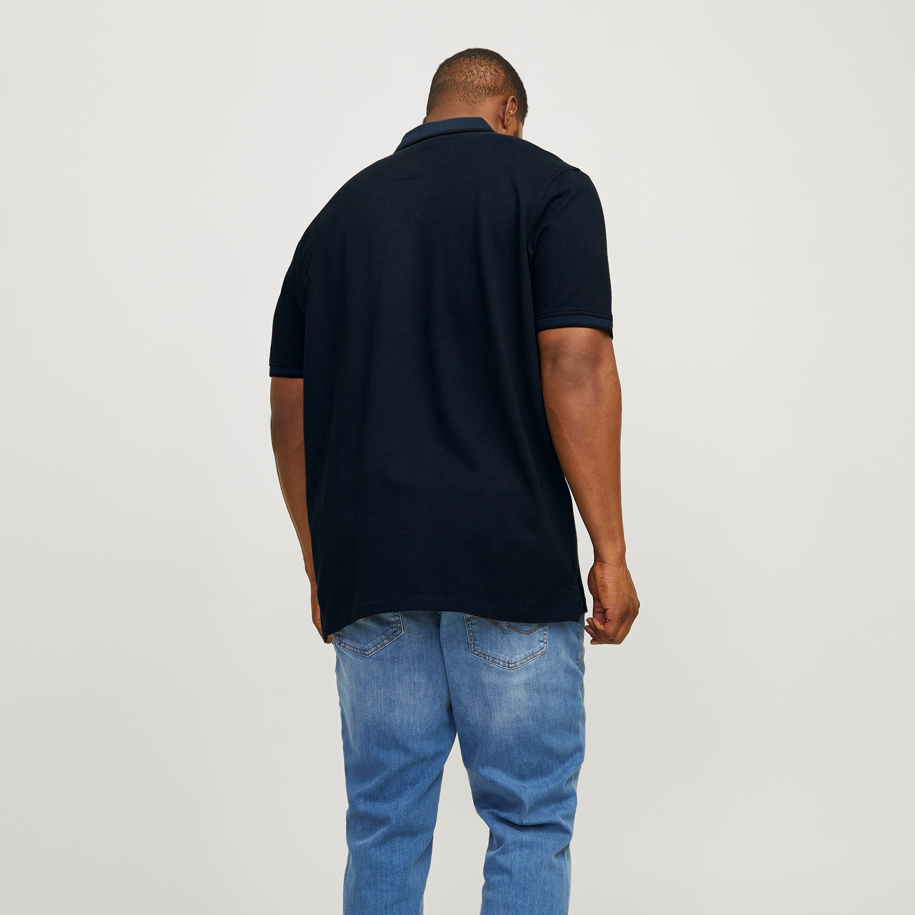 Jack & Jones Plus Size Plain Collared Short Sleeves Polo T-Shirt-men-clothing-tshirtsandpolos-polos-image-13