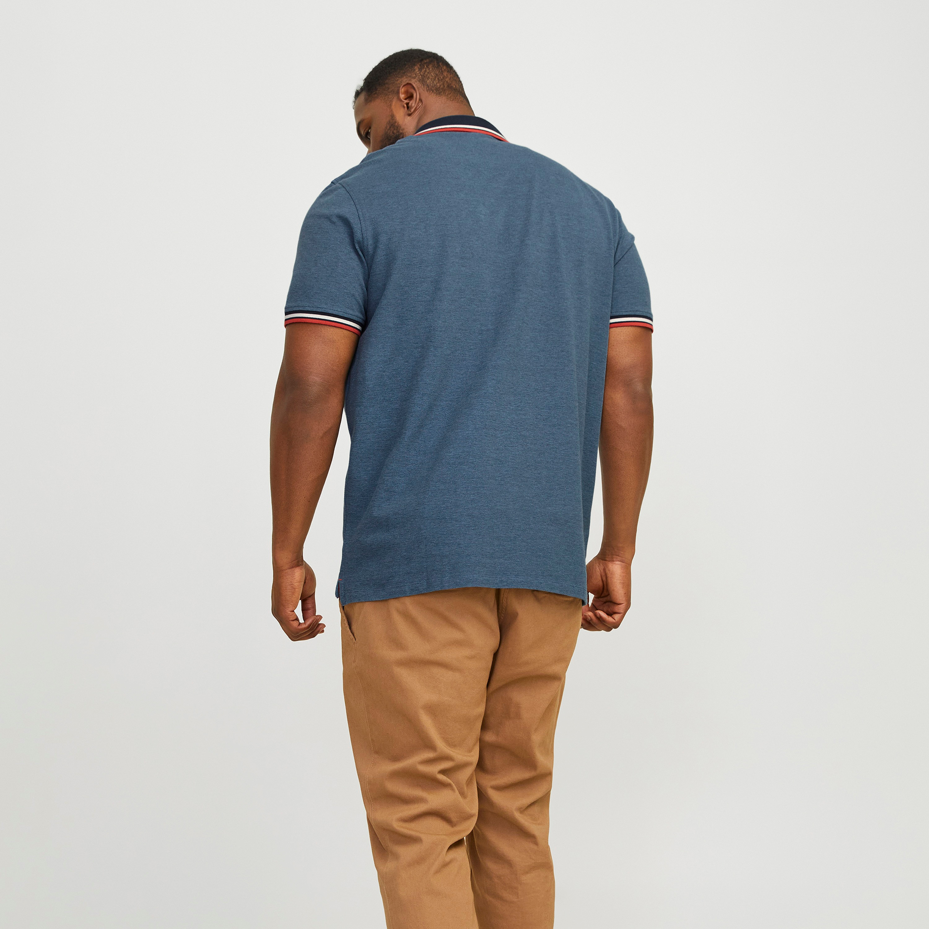 Jack & Jones Plus Size Plain Collared Short Sleeves Polo T-Shirt-men-clothing-tshirtsandpolos-polos-image-17