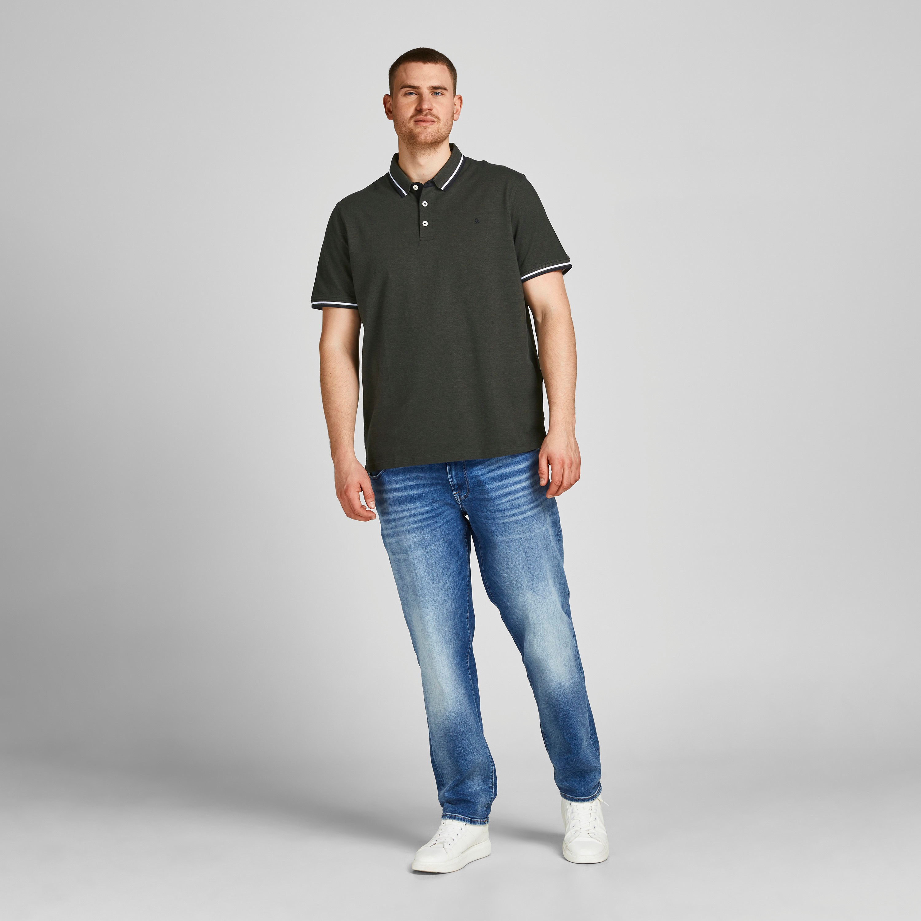 Jack & Jones Plus Size Plain Collared Short Sleeves Polo T-Shirt-men-clothing-tshirtsandpolos-polos-image-19