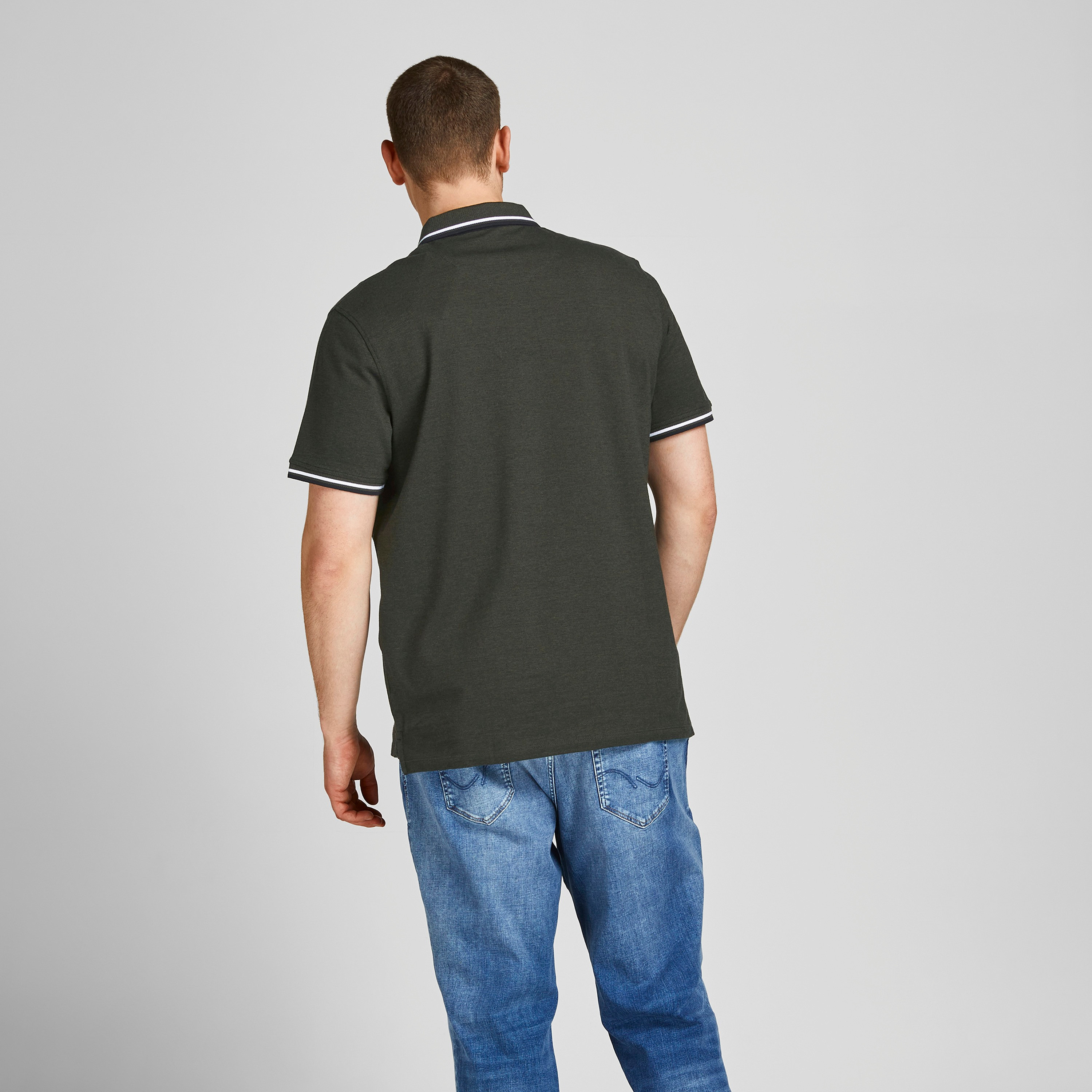 Jack & Jones Plus Size Plain Collared Short Sleeves Polo T-Shirt-men-clothing-tshirtsandpolos-polos-image-21