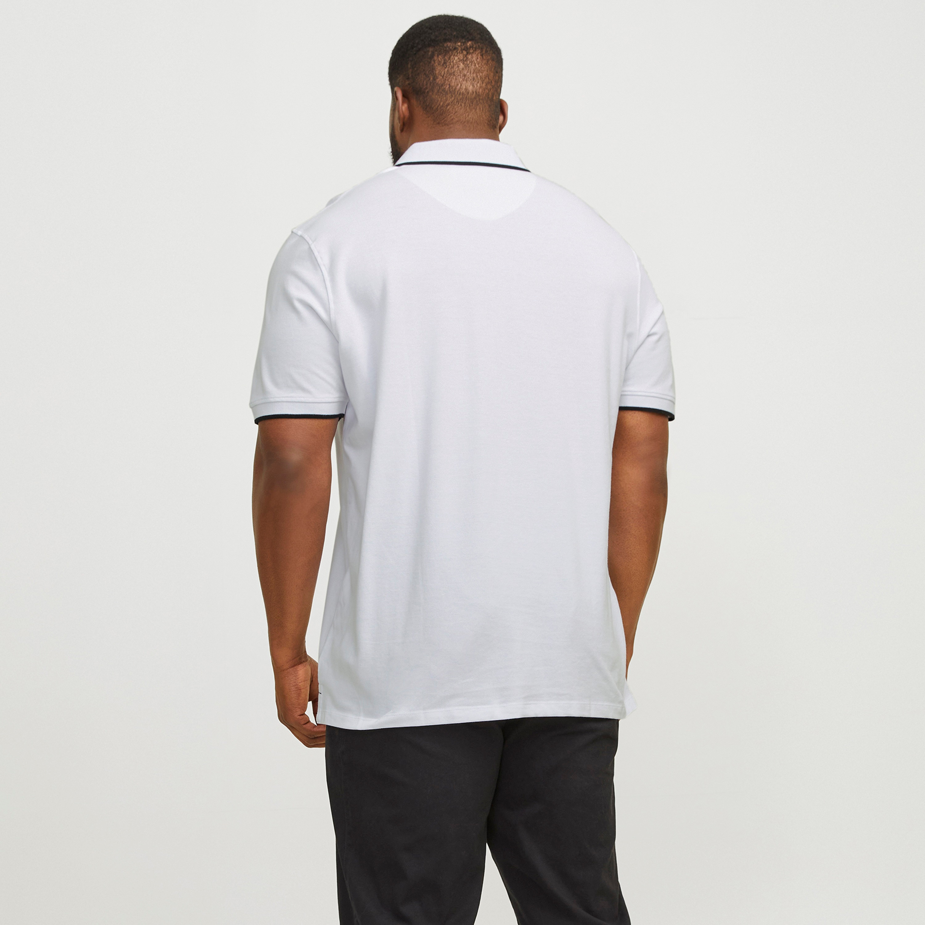 Jack & Jones Plus Size Logo Collared Short Sleeves Men's Polo-Shirt-men-clothing-tshirtsandpolos-polos-image-4