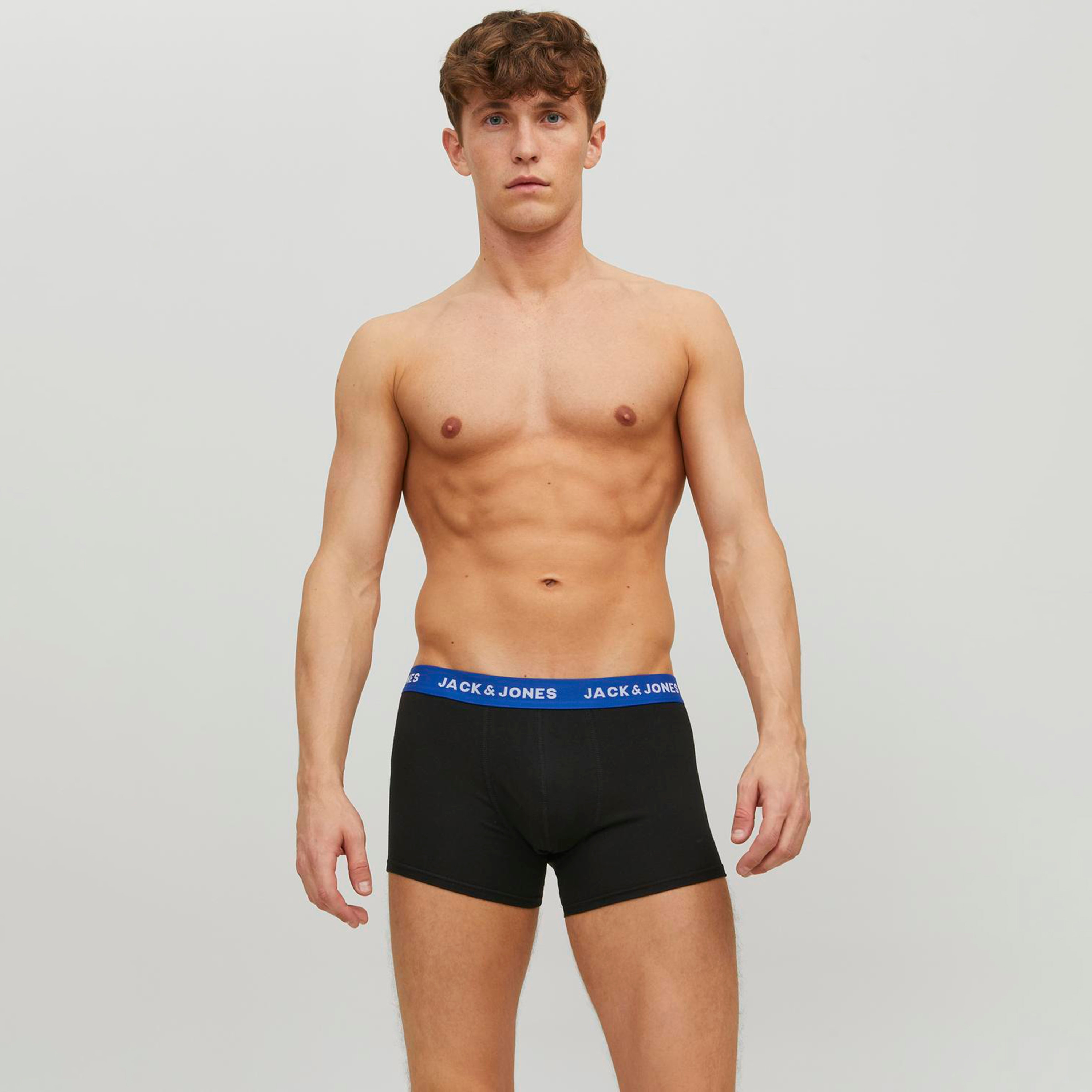 Jack & Jones Pack of 5 Brand Print Elaticated Waistband Trunks-CP_BESTPRICE_EXCLUSION-image-2