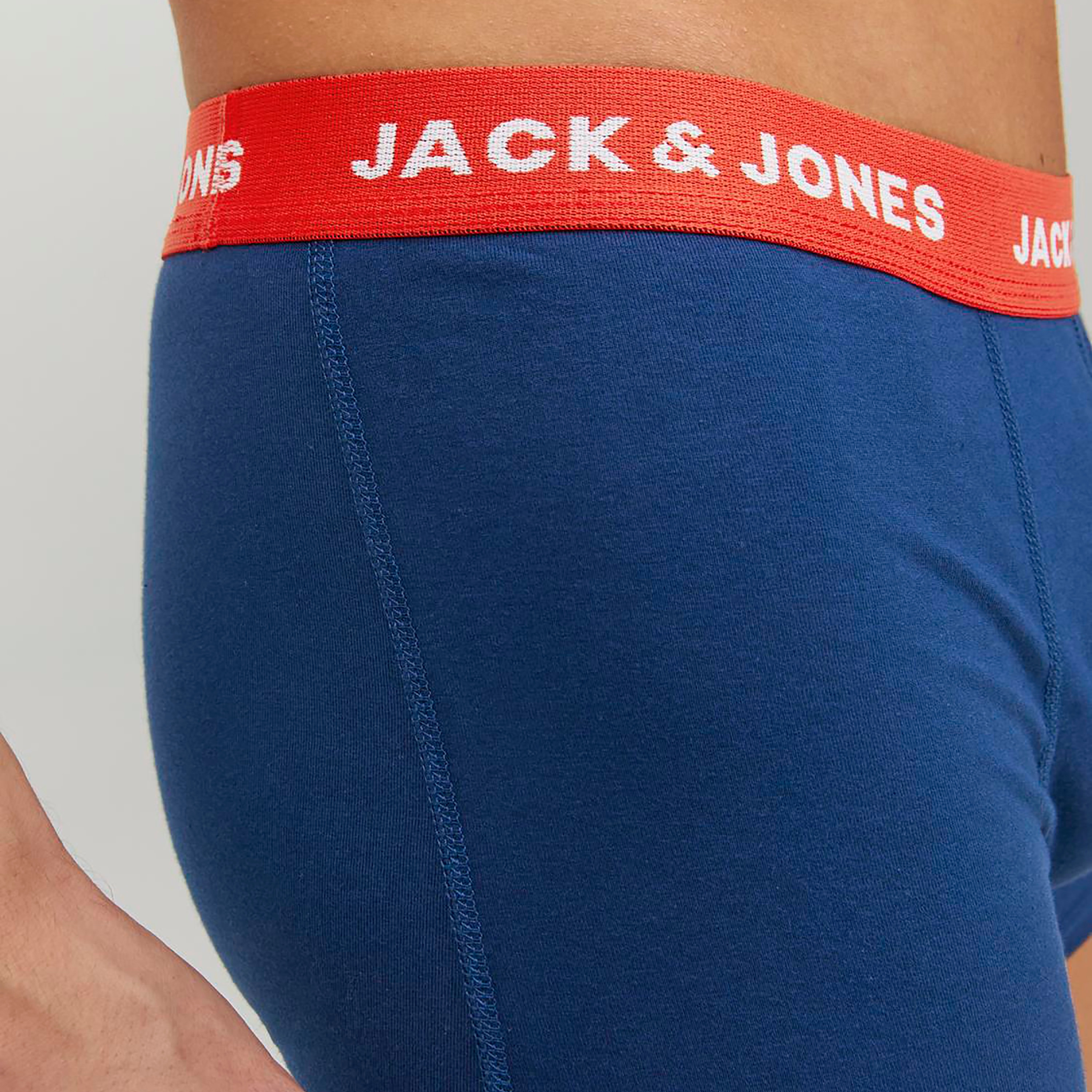 Jack & Jones Pack of 5 Brand Print Elaticated Waistband Trunks-CP_BESTPRICE_EXCLUSION-image-3