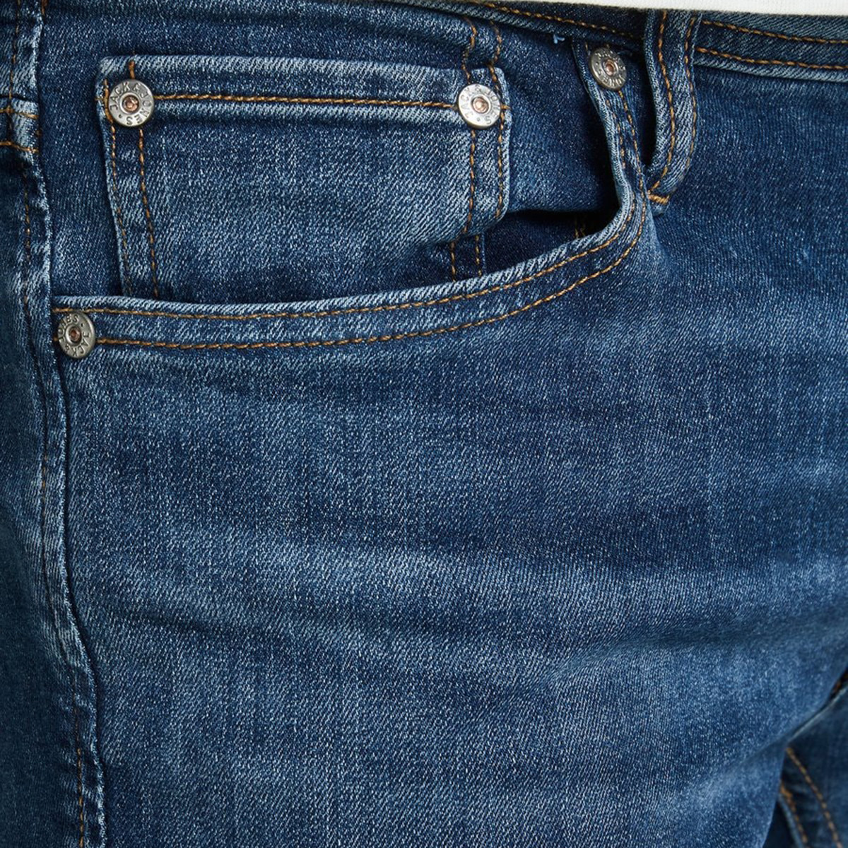 Jack & Jones Solid Mid Rise Denim Jeans with Pockets-men-clothing-bottoms-jeans-image-4