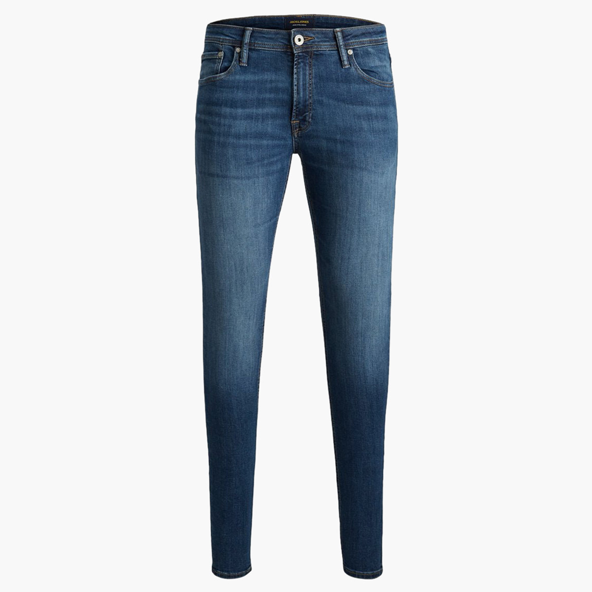 بنطلون جينز دينم سادة بخصر متوسط الارتفاع وبجيوب من جاك آند جونز-men-clothing-bottoms-jeans-image-7