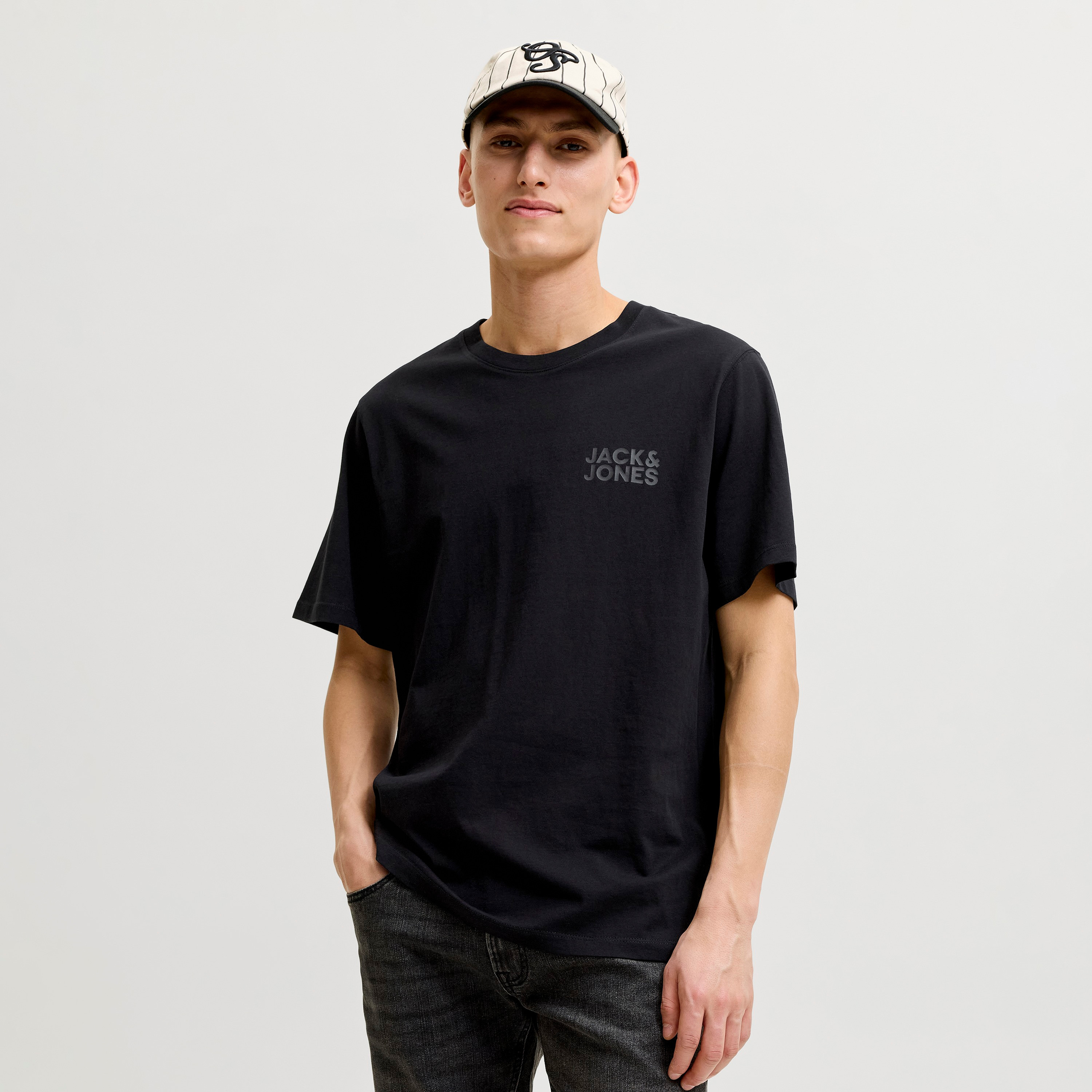 Jack & Jones Logo Printed Crew Neck Short Sleeves Men's T-Shirt-men-clothing-tshirtsandpolos-tshirts-image-1