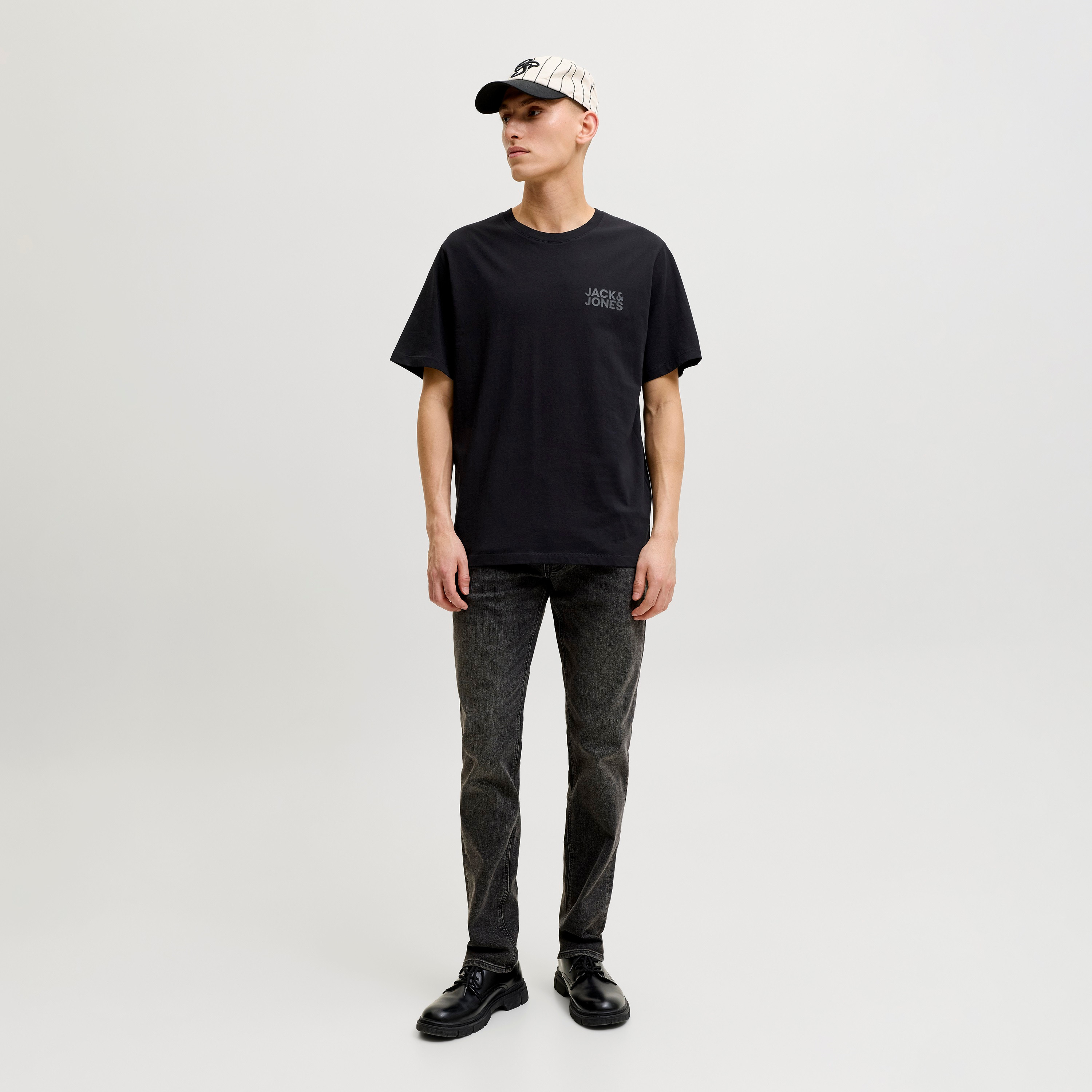 Jack & Jones Logo Printed Crew Neck Short Sleeves Men's T-Shirt-men-clothing-tshirtsandpolos-tshirts-image-2