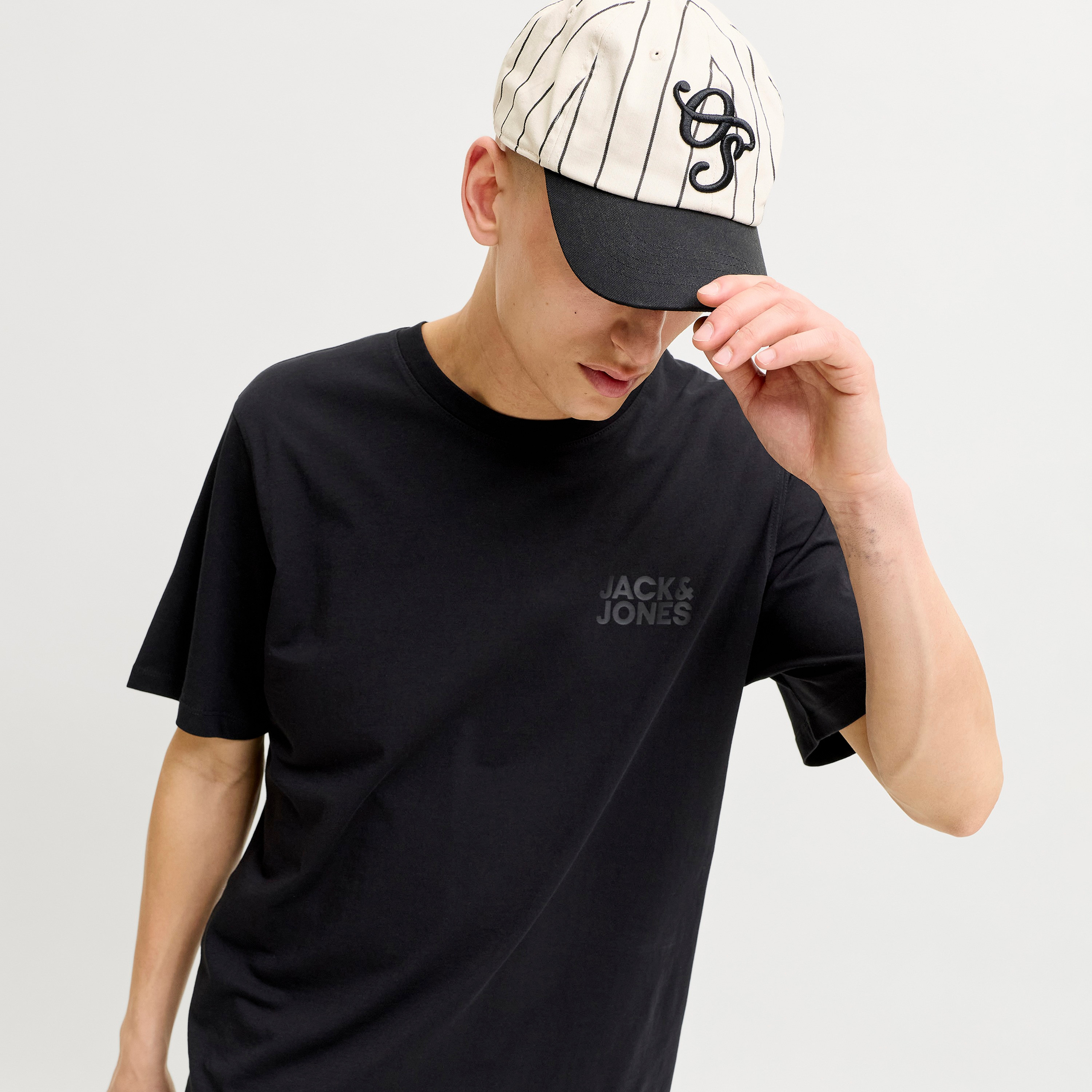 Jack & Jones Logo Printed Crew Neck Short Sleeves Men's T-Shirt-men-clothing-tshirtsandpolos-tshirts-image-3