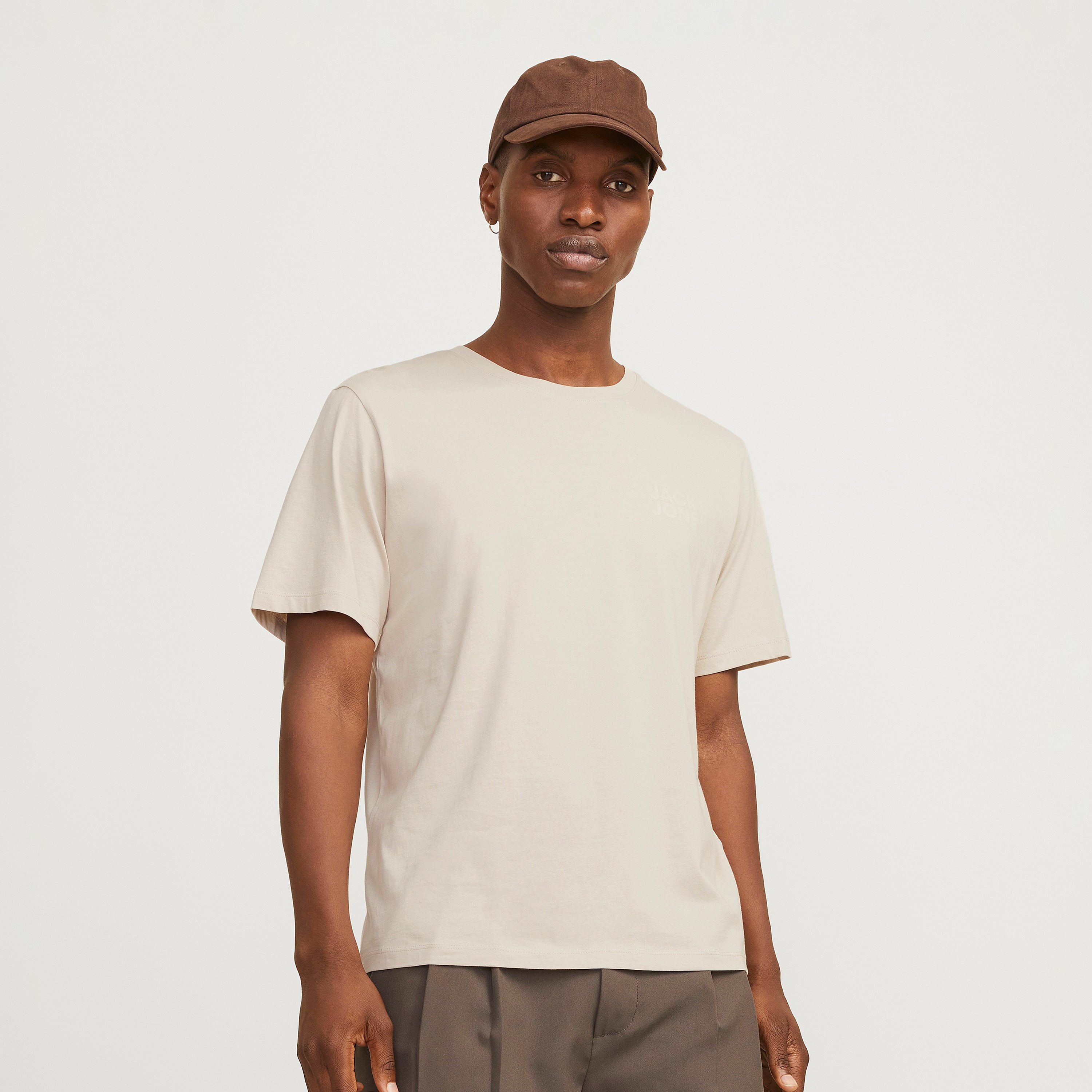 Jack & Jones Logo Printed Crew Neck Short Sleeves Men's T-Shirt-men-clothing-tshirtsandpolos-tshirts-image-1