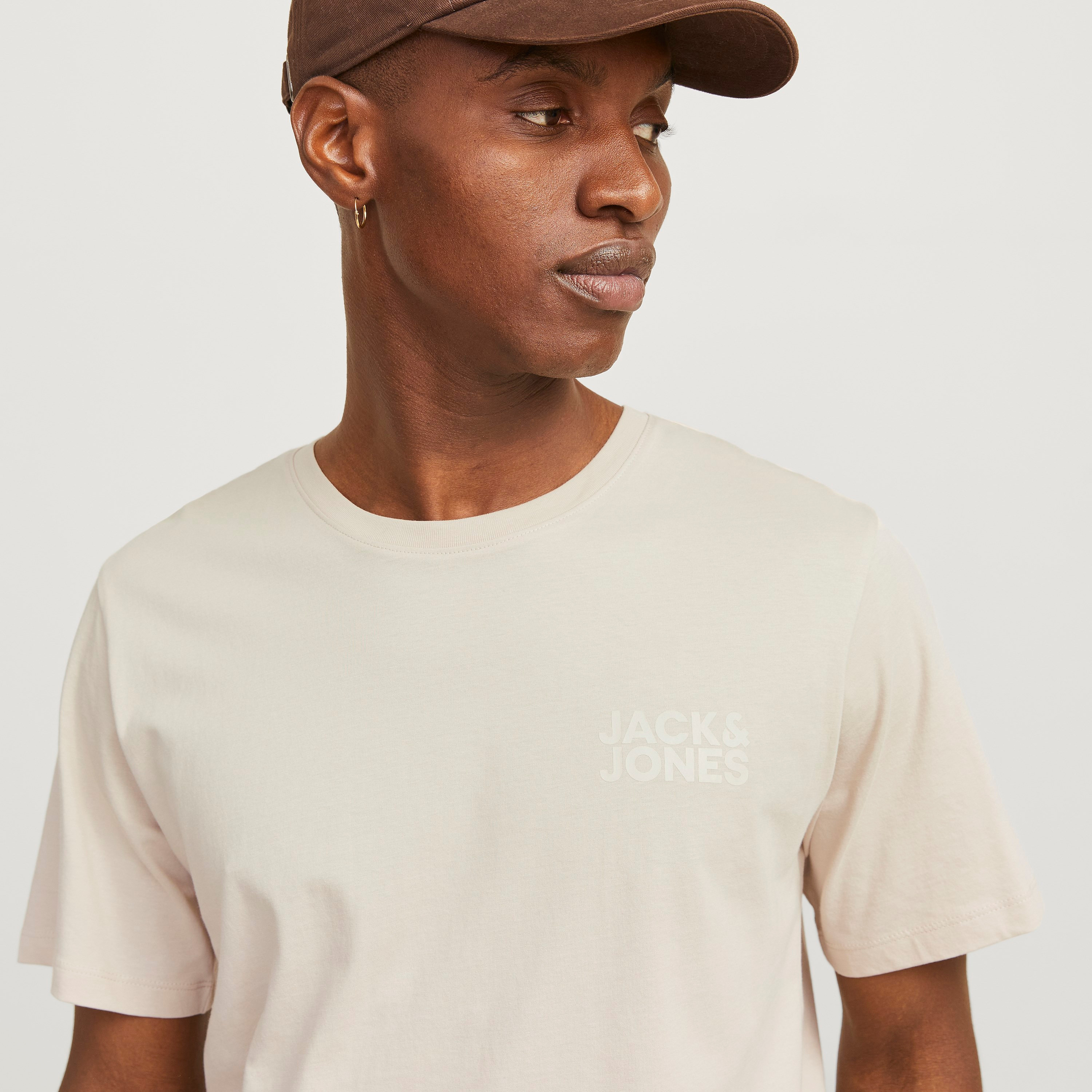 Jack & Jones Logo Printed Crew Neck Short Sleeves Men's T-Shirt-men-clothing-tshirtsandpolos-tshirts-image-3