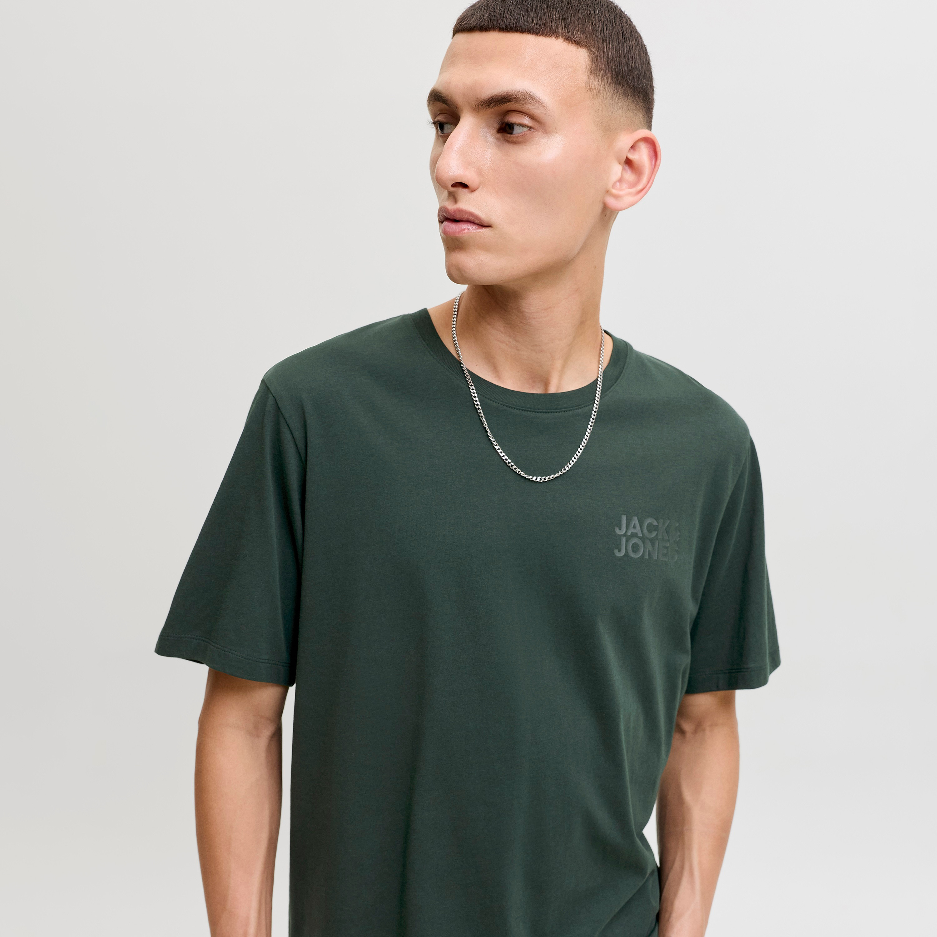 Jack & Jones Logo Printed Crew Neck Short Sleeves Men's T-Shirt-men-clothing-tshirtsandpolos-tshirts-image-3