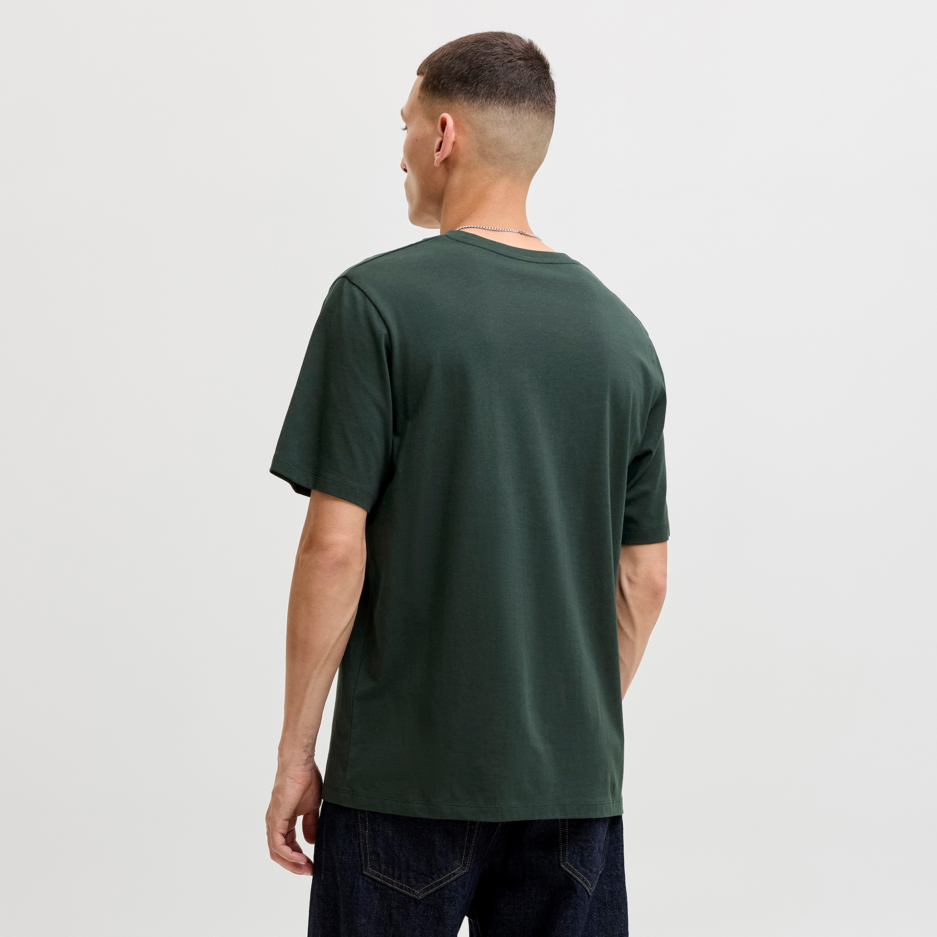 Jack & Jones Logo Printed Crew Neck Short Sleeves Men's T-Shirt-men-clothing-tshirtsandpolos-tshirts-image-4