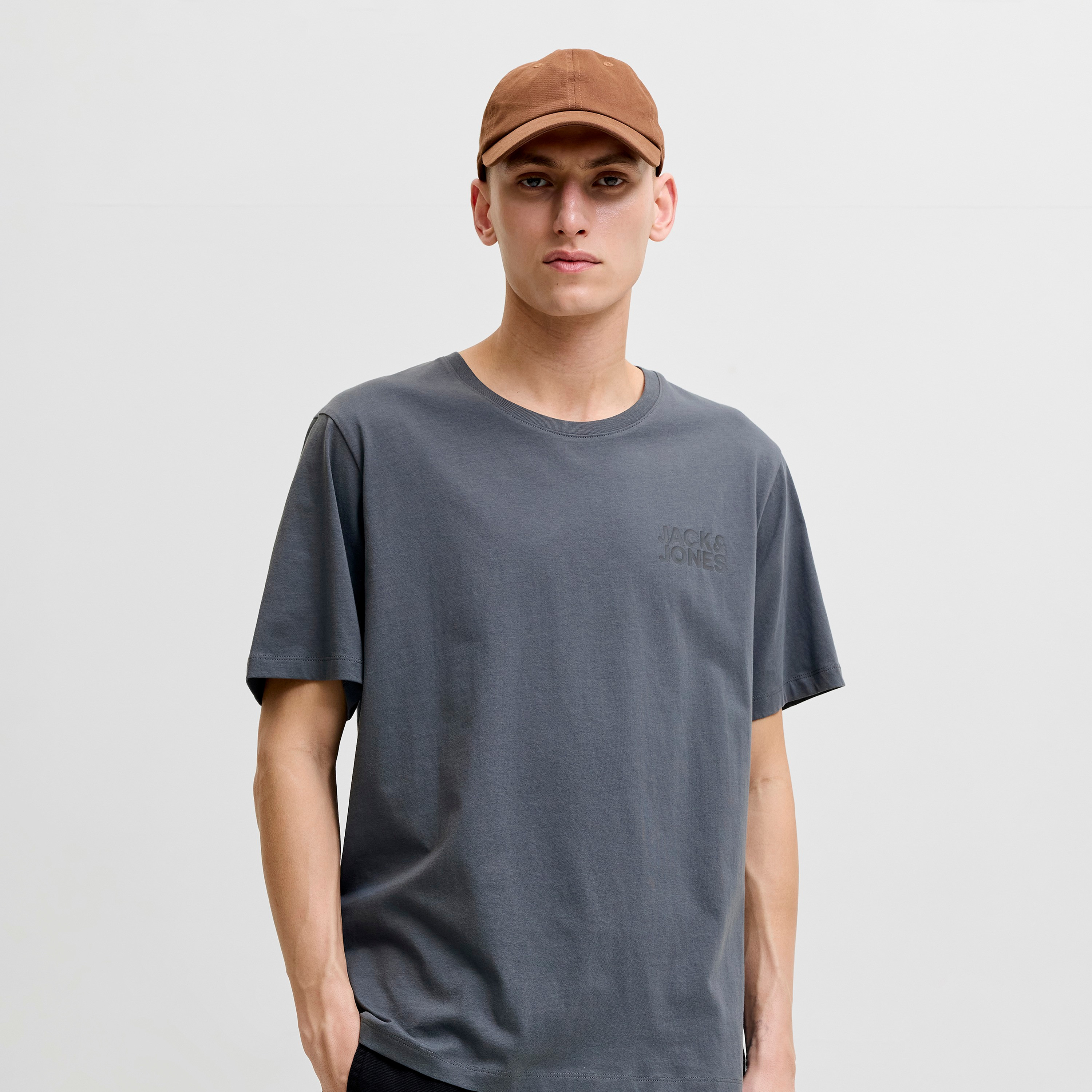 Jack & Jones Logo Printed Crew Neck Short Sleeves Men's T-Shirt-men-clothing-tshirtsandpolos-tshirts-image-1