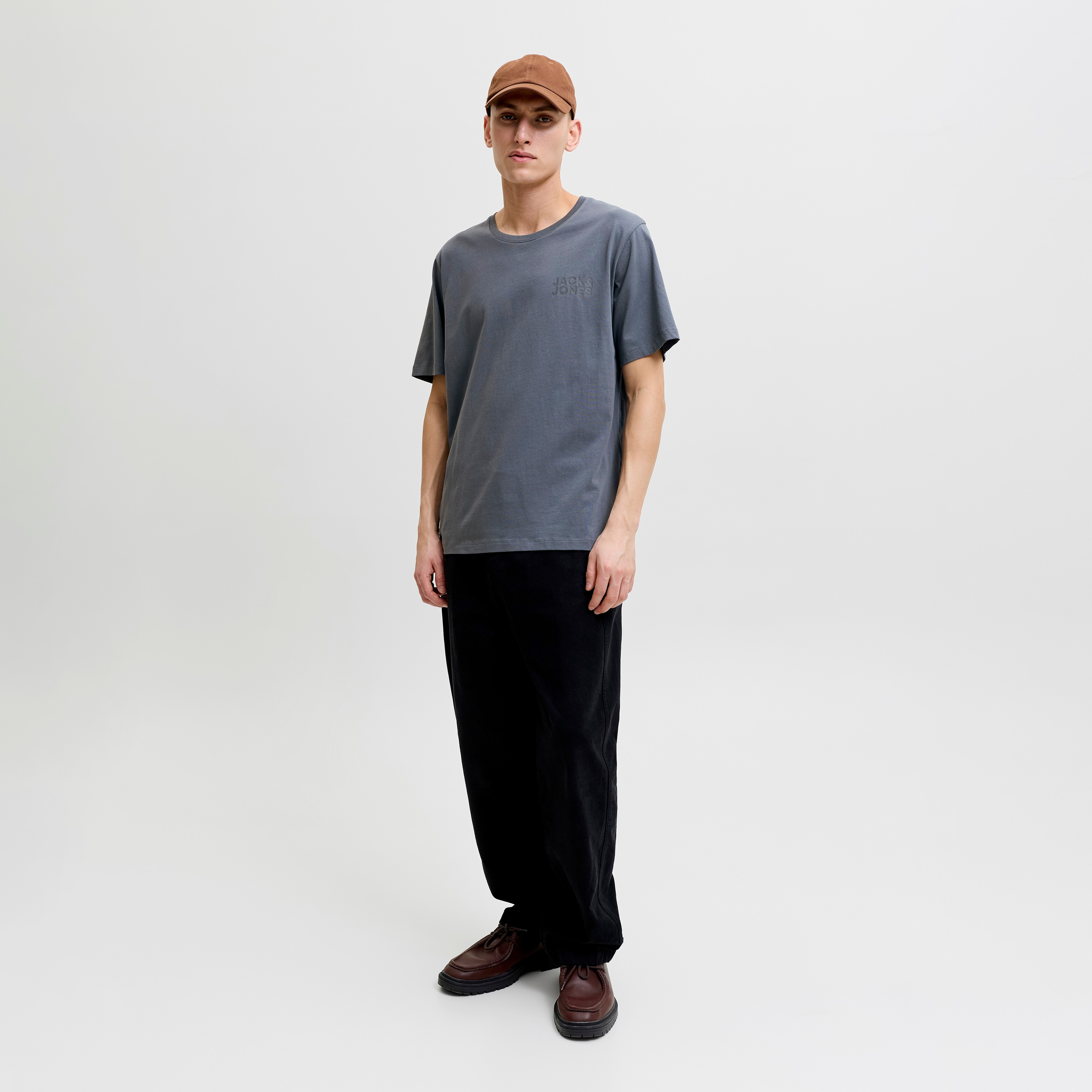 Jack & Jones Logo Printed Crew Neck Short Sleeves Men's T-Shirt-men-clothing-tshirtsandpolos-tshirts-image-2