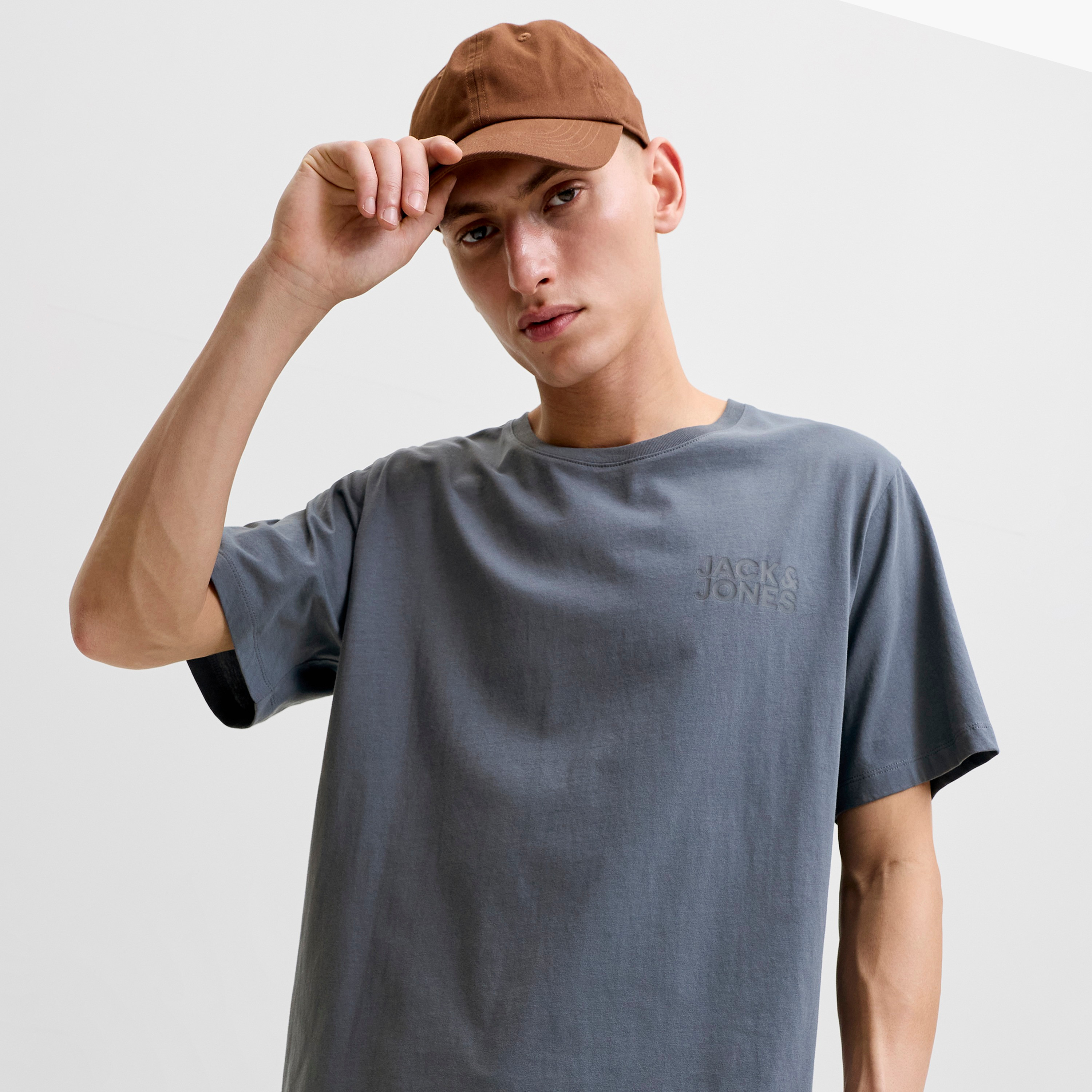 Jack & Jones Logo Printed Crew Neck Short Sleeves Men's T-Shirt-men-clothing-tshirtsandpolos-tshirts-image-3