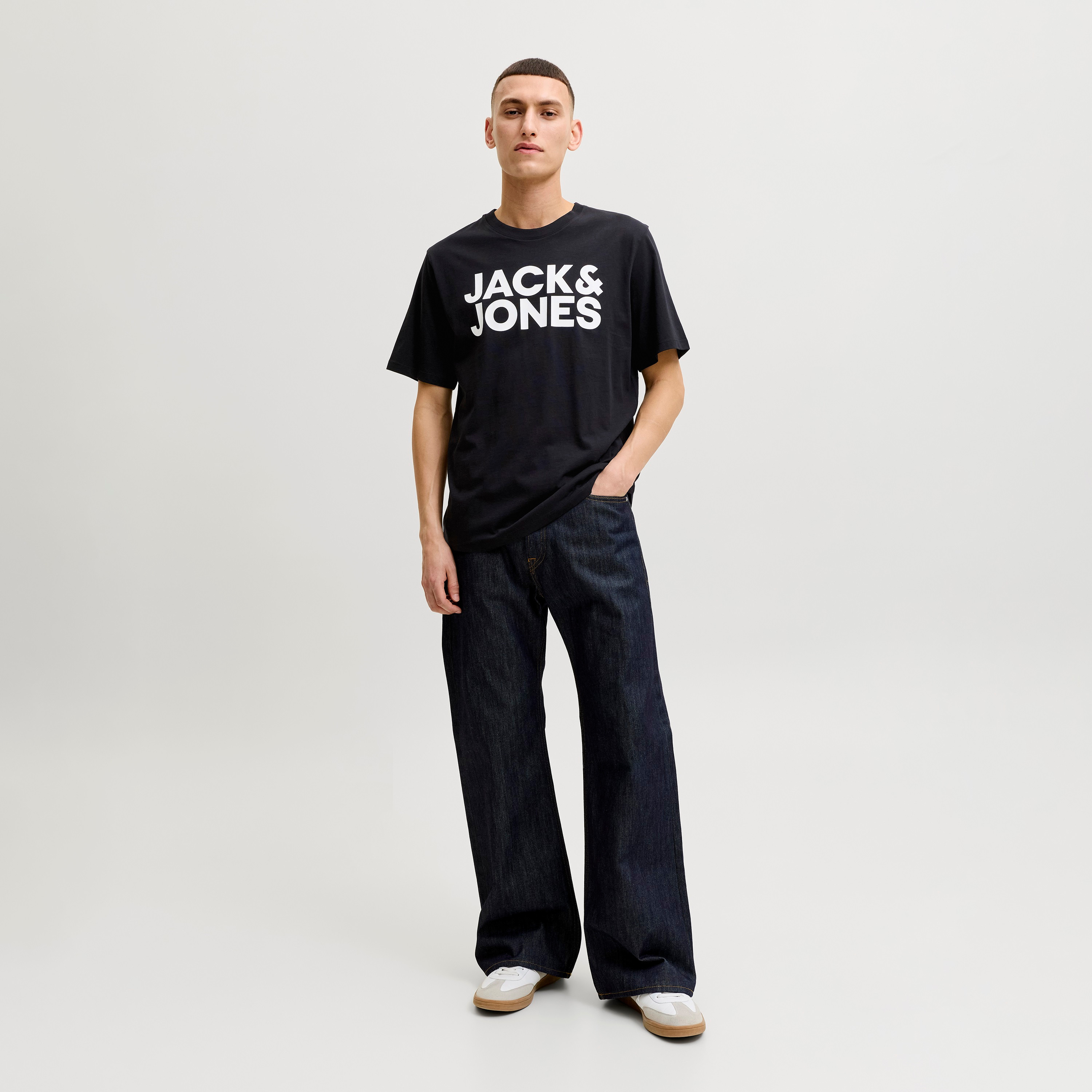 Jack & Jones Logo Printed Crew Neck Short Sleeves Men's T-Shirt-men-clothing-tshirtsandpolos-tshirts-image-2
